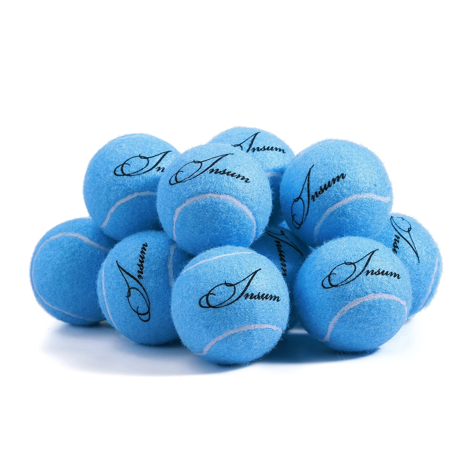 12 Pack Dog Tennis Balls with Mesh Storage Bag - Durable Fetch Toys for Small & Large Dogs - Perfect for Outdoor Play, Training & Beach Trips