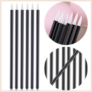 Disposable Eyeliner Brush Set - 20 Fine Point Eye Shadow & Lip Liner Applicators - Professional Makeup Tools for Precise Eyeliner, Eyeshadow & Lipstick Application - Perfect for Daily Makeup, Salon Use & Travel