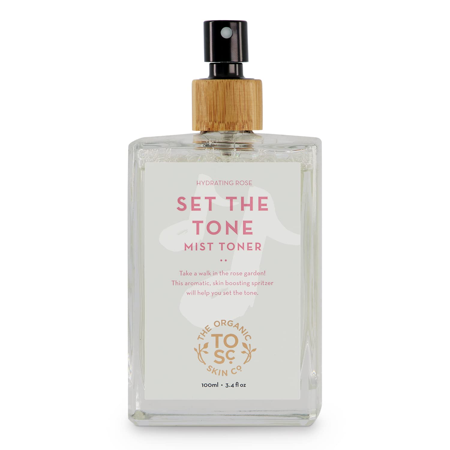 Organic Hydrating Facial Toner Spray with Rosewater & Aloe Vera | Set The Tone by The Organic Skin Co. | Alcohol-Free Face Mist for Women & Men | Honeysuckle & Rose Oil Infusion | Perfect for Daily Skincare Routine, Post-Workout Refresh & Travel Essentials