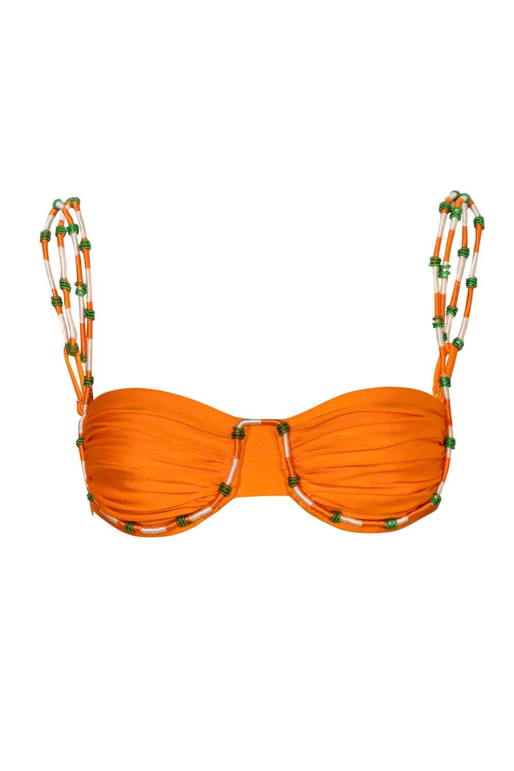 Lula Orange Bikini Top for Women - Sexy Swimwear for Beach, Pool & Summer Vacations