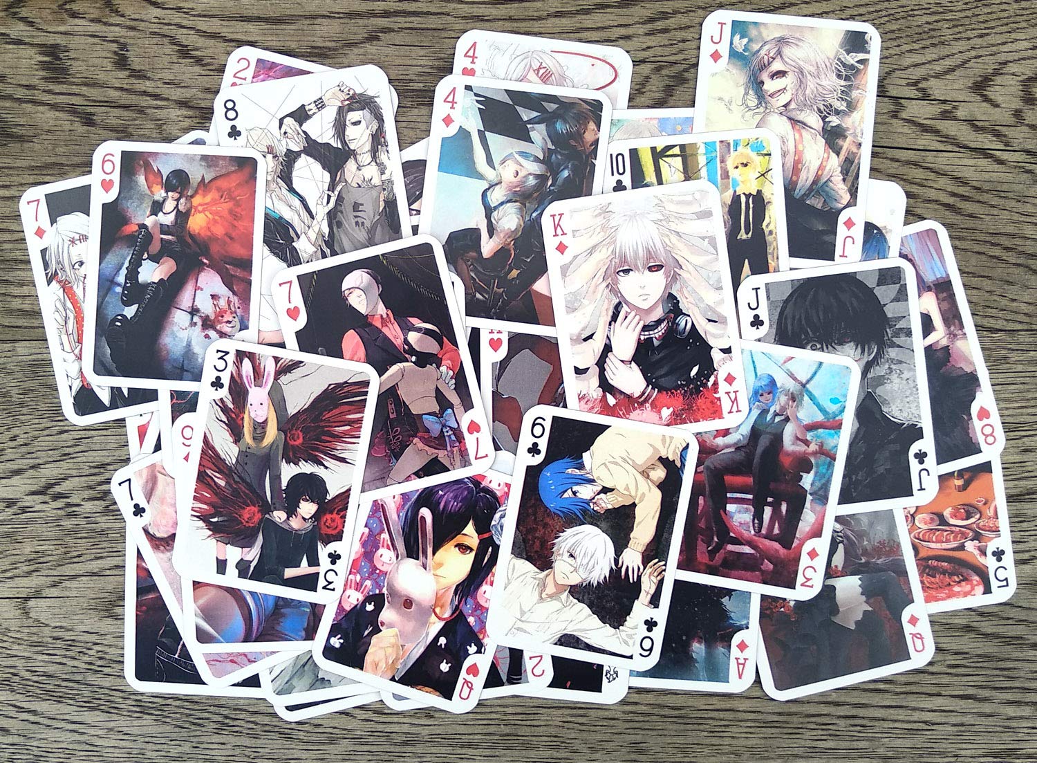 Tokyo Ghoul Anime Playing Cards - 54 Unique Poker Deck for Collectors & Fans | Japanese Horror Manga Themed Card Game for Parties, Gifts & Anime Conventions