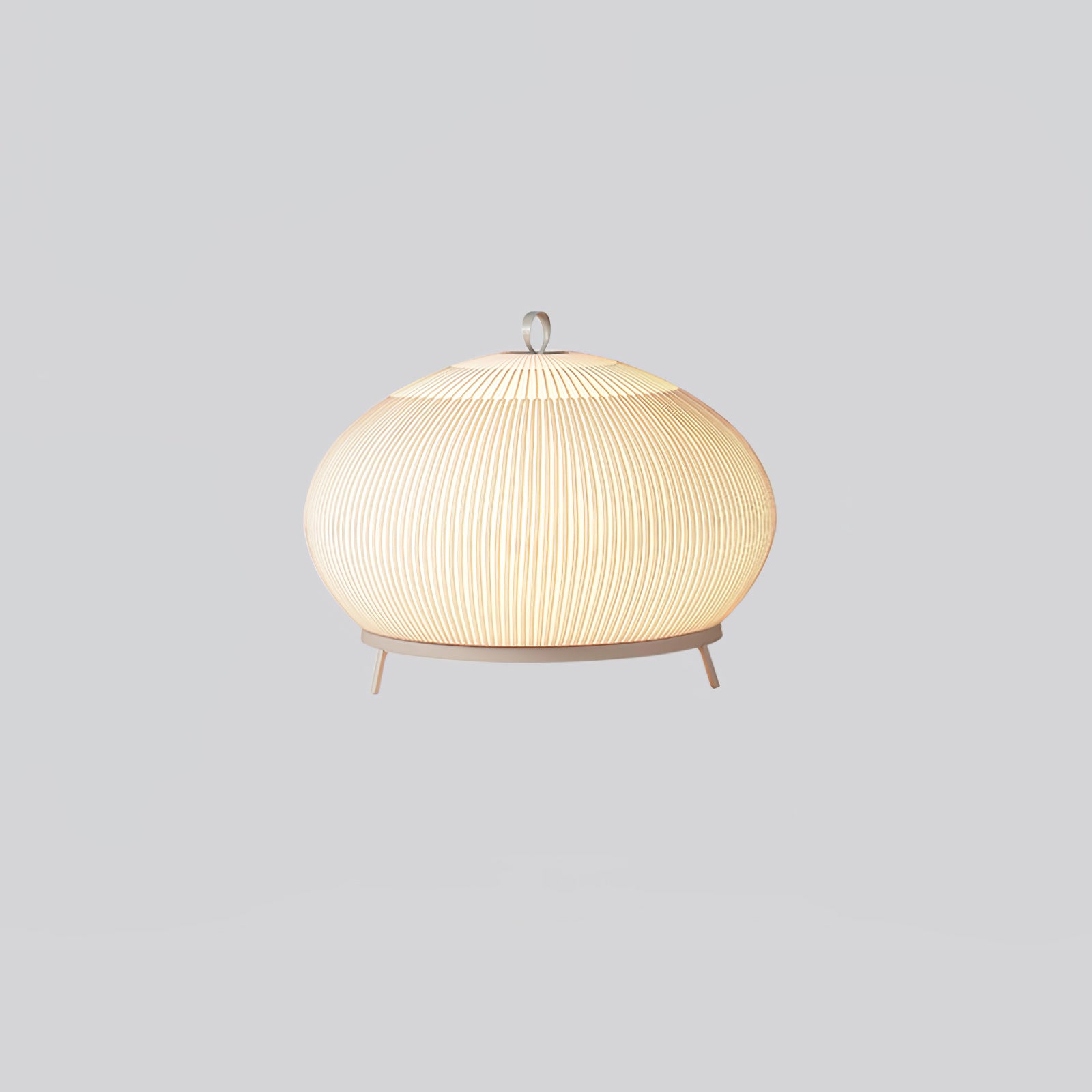 Modern Lantern Knit Table Lamp - Handmade Rattan Woven Nightstand Light for Bedroom, Living Room, and Office Decor - Perfect for Cozy Ambiance and Relaxation