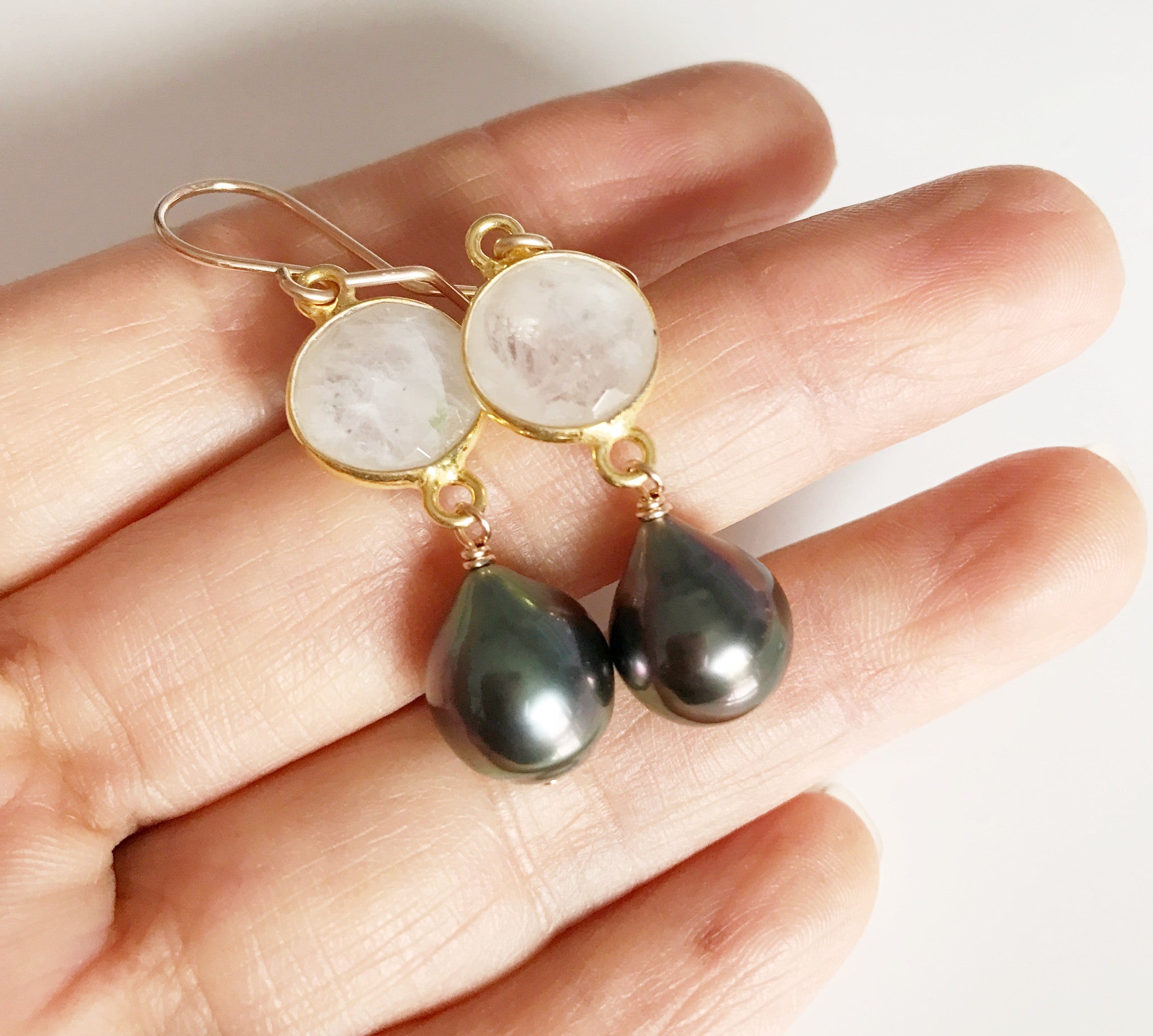 Moonstone Earrings (E363) – Elegant Handmade Jewelry for Women, Perfect for Weddings, Parties & Everyday Wear