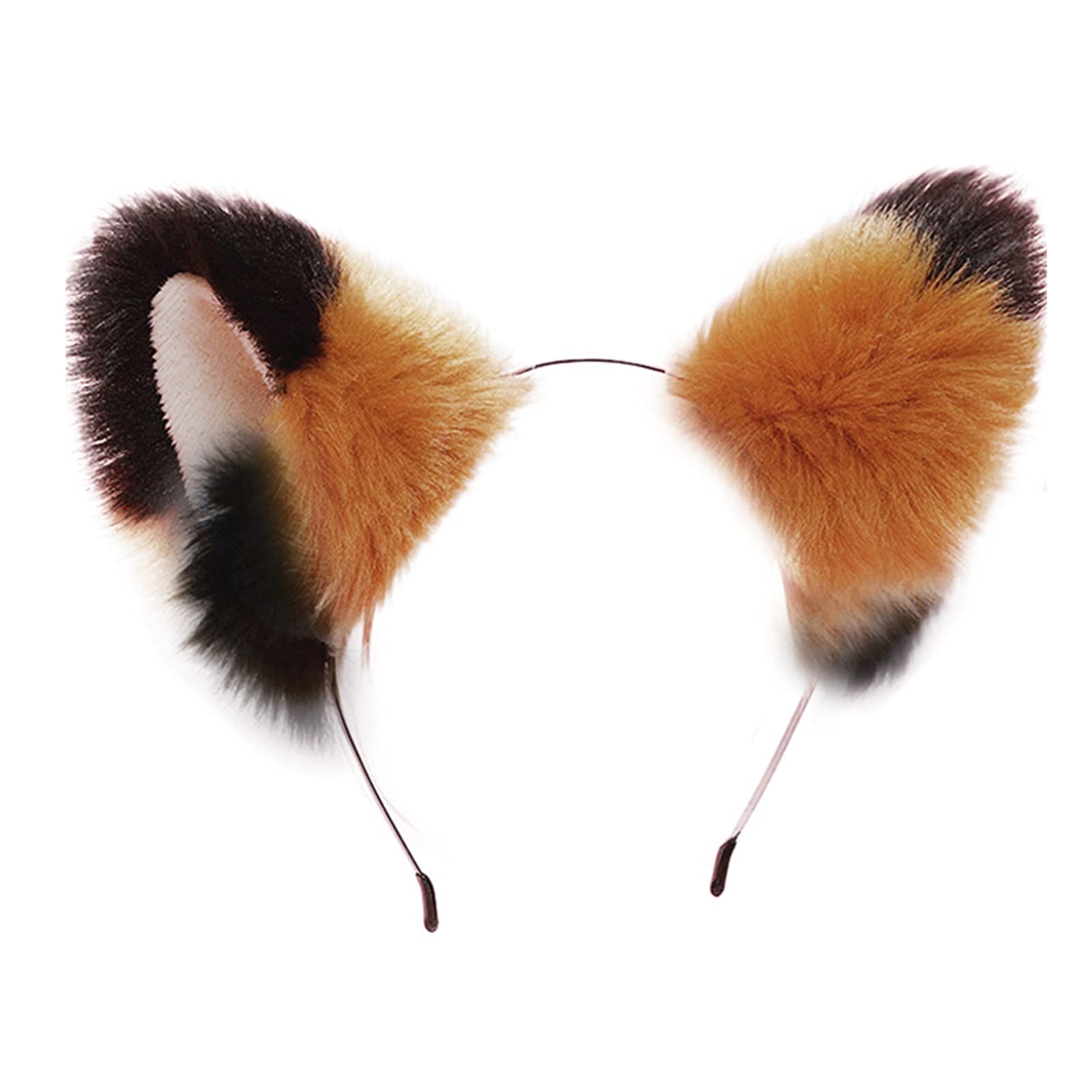 Fxaelian Animal Fox Cat Dog Ears Headband - Cute Fluffy Cosplay Costume Accessories for Halloween, Christmas Parties, Anime Conventions & TikTok Videos