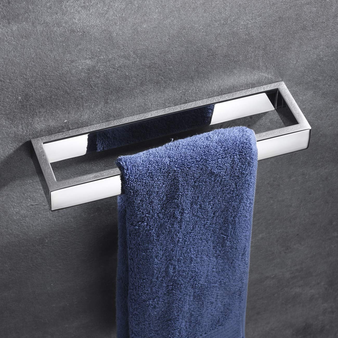 Premium Stainless Steel Bath Towel Ring - Wall Mounted Hand Towel Holder for Bathroom, D110-CH - Perfect for Spa, Hotel & Modern Home Decor