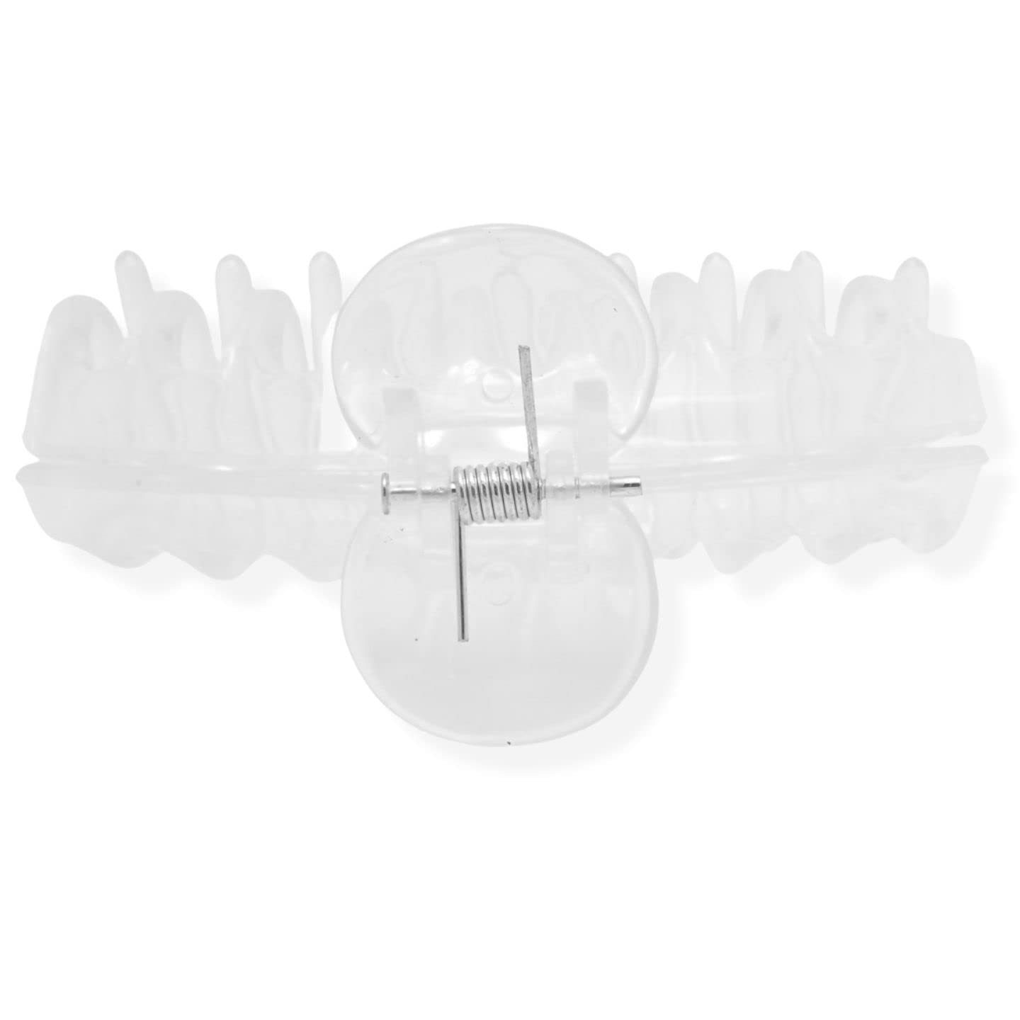 Topkids 3.5 Inch Clear Hair Claw Clips for Women & Girls - Large Hair Clips for Thick Hair, Strong Grip Hair Accessories - Perfect for School, Work, Parties & Everyday Styling
