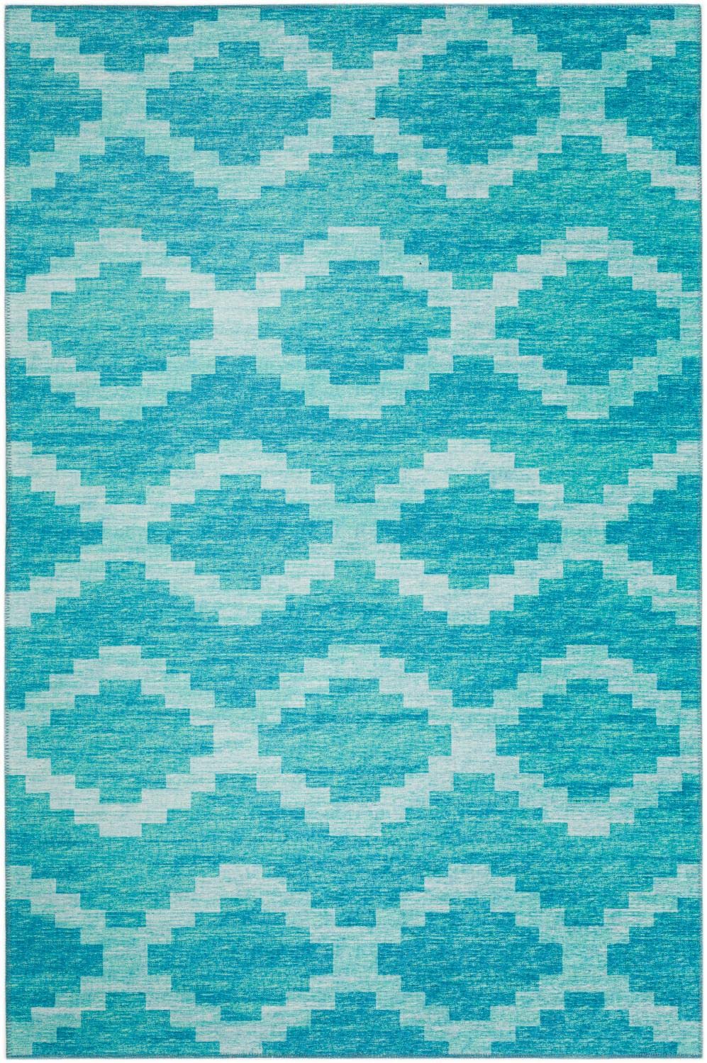 Addison Rugs Yuma AYU39 Turquoise 3' x 5' Area Rug - Soft & Durable for Living Room, Bedroom, or Office Decor