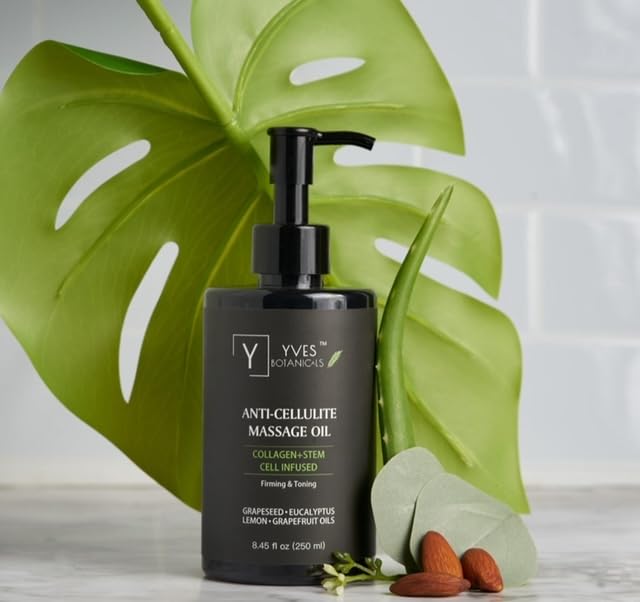 Best Anti-Cellulite Massage Body Oil for Firming & Smoothing Skin - Natural Slimming Treatment for Thighs, Hips & Stomach - Perfect for Post-Workout Recovery & Spa Nights