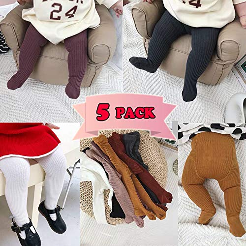 CECORC Baby Girls Tights - Soft Cable Knit Cotton Leggings for Toddlers 1-10T | Warm Winter Stockings & Pantyhose for Infants | Perfect for Playtime, Daycare & Family Outings