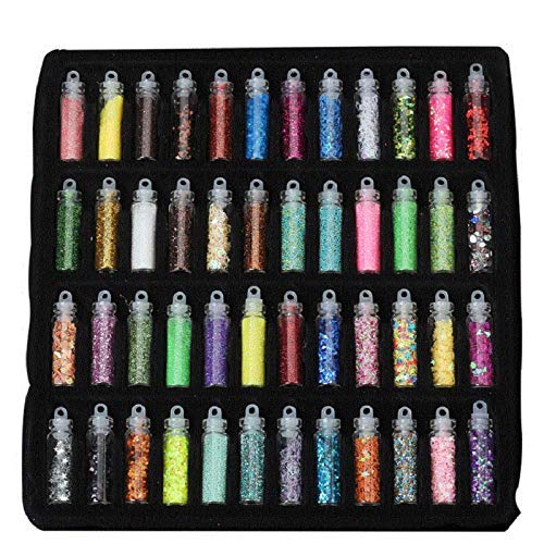 48PCS 3D Nail Art Rhinestones - Assorted Colors Nail Gems, Diamonds & Sequins for Nail Decoration - Perfect for DIY Manicure, Acrylic Nails, Gel Polish & Salon Use