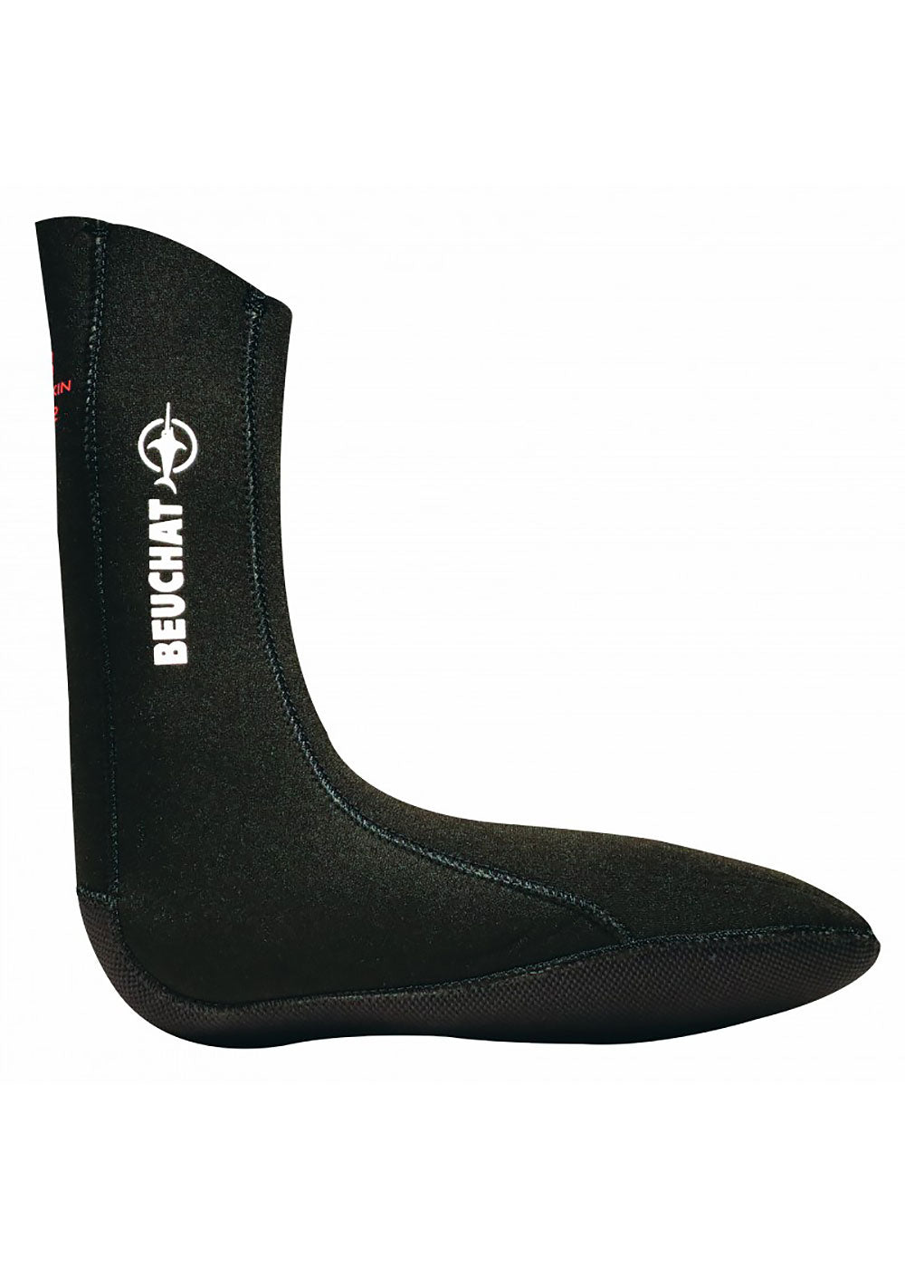 Beuchat Sirocco 3mm Neoprene Socks for Scuba Diving, Snorkeling & Water Sports - Warm & Comfortable Dive Booties for Cold Water Protection