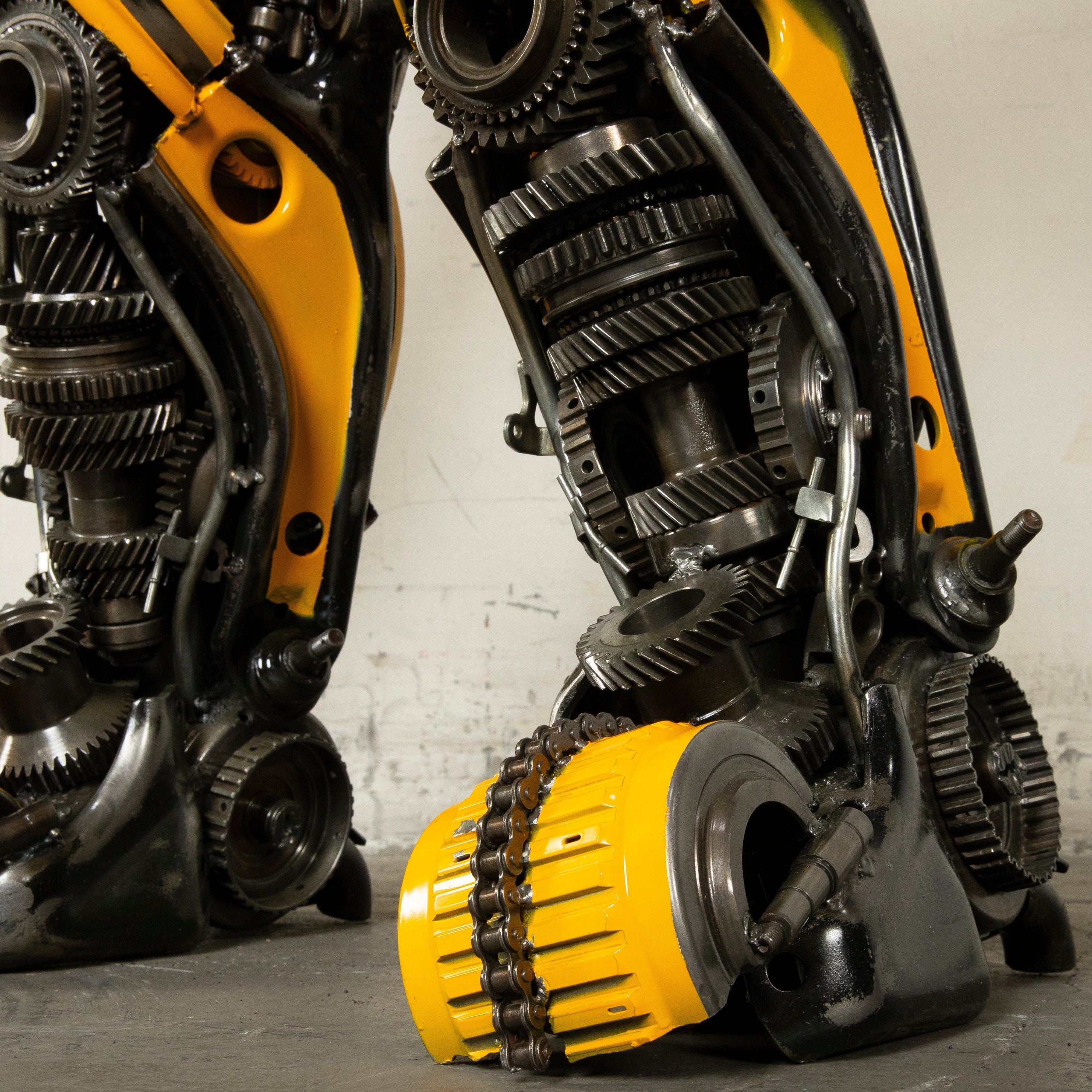 55 Bumblebee Inspired Recycled Metal Art Sculpture - Handmade Eco-Friendly Home Decor for Living Room, Office & Garden