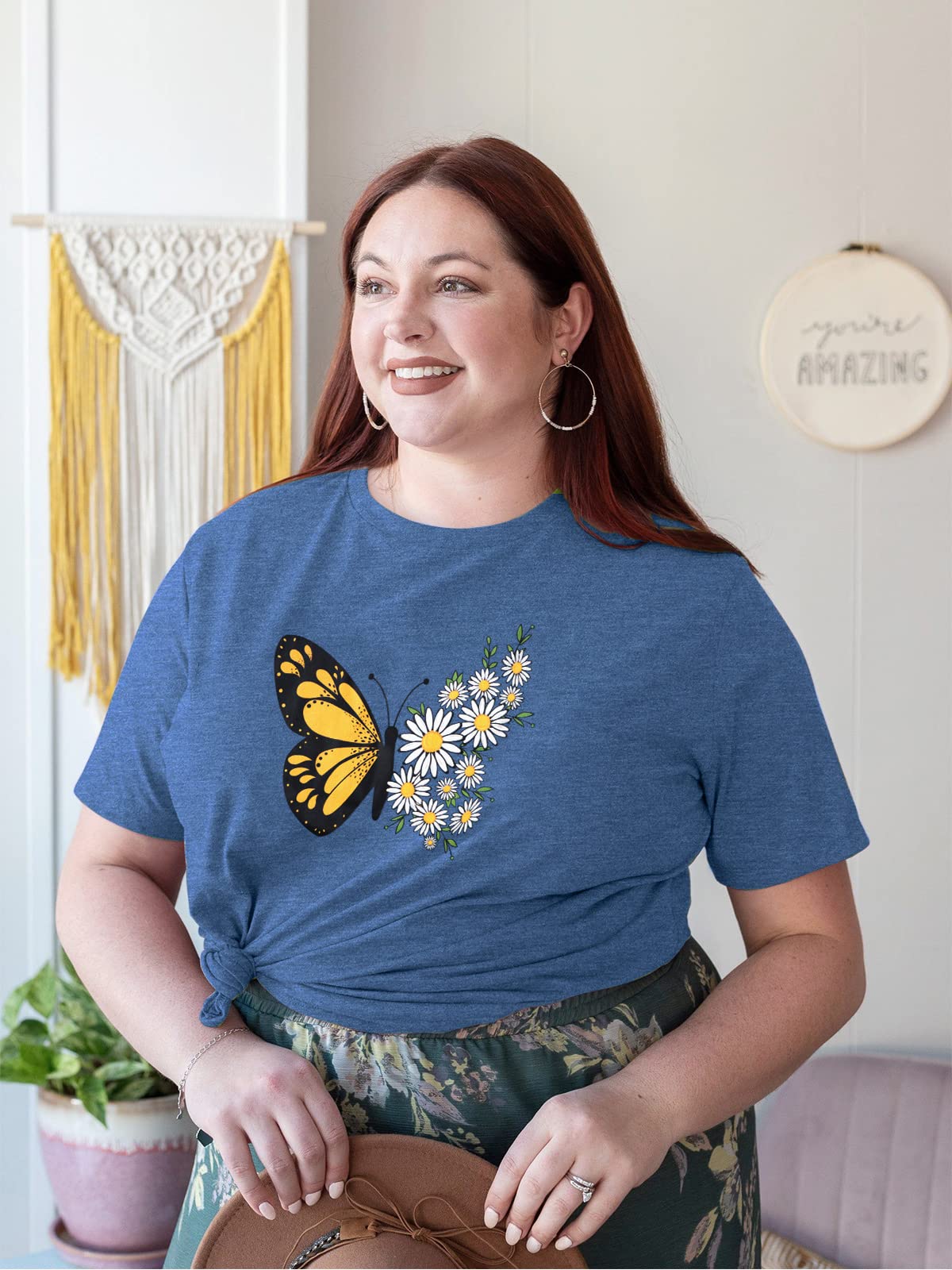 HDLTE Women's Plus Size Casual Short Sleeve Graphic Tee Shirts - Oversized Comfort Fit Tops for Everyday Wear, Lounge & Street Style Outfits