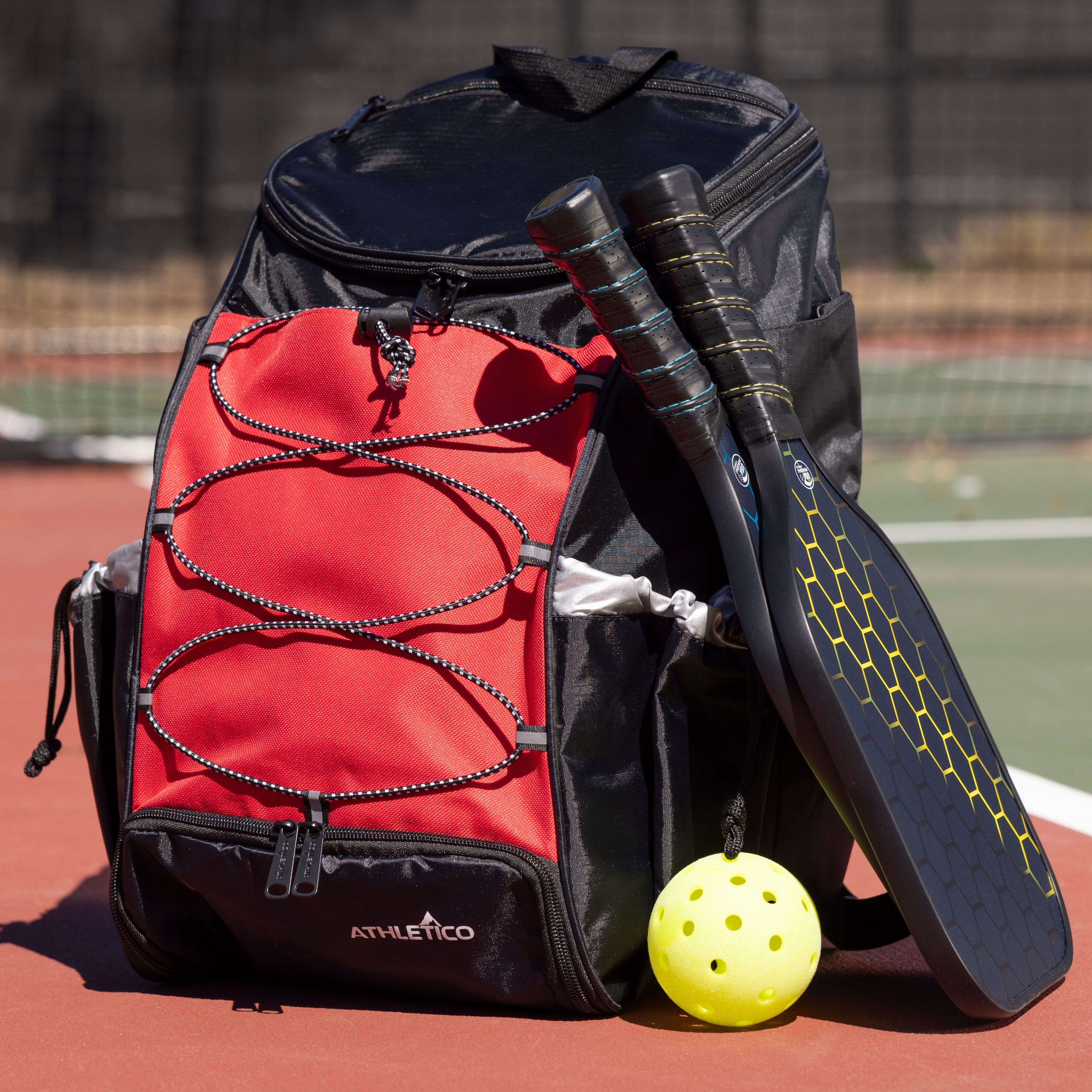 Athletico 35L Pickleball Backpack with Paddle Holder - Lightweight Sports Bag for Pickleball Players, Tennis & Gym Use