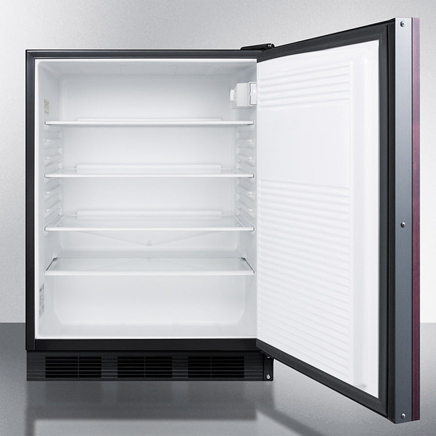 Accucold 24-Inch Wide Built-In All Refrigerator ADA Compliant - AL752BKBIIF | Energy Efficient Under Counter Fridge for Kitchen, Basement, Office & Commercial Use