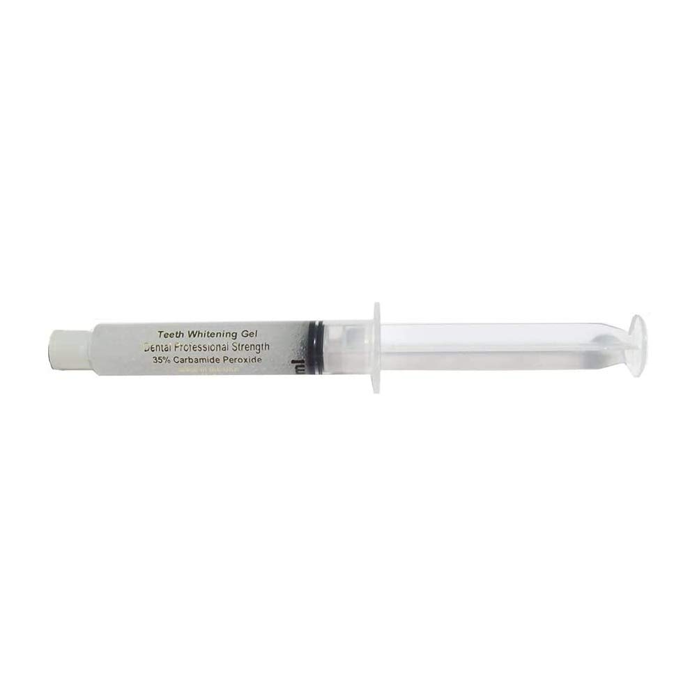 Professional Teeth Whitening Gel with 35% Carbamide Peroxide - Dental Bleaching Syringe Dispenser (3ml) for Brighter Smile | Home Teeth Whitening Kit, Safe & Effective for Coffee & Wine Stains Removal