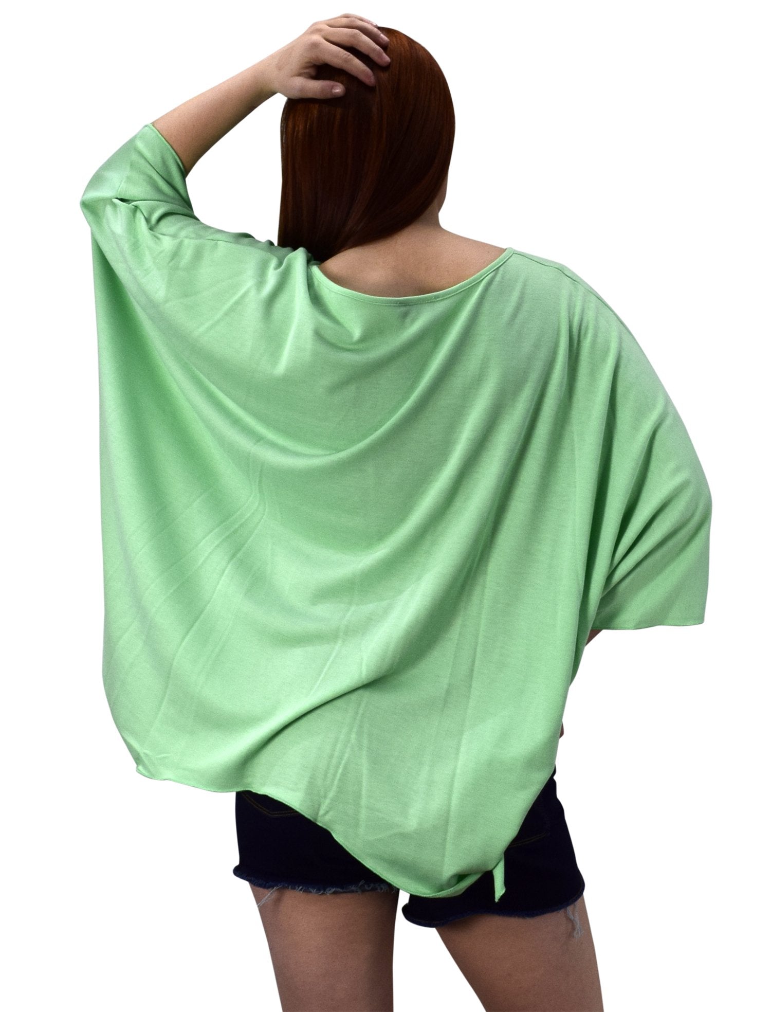 Women's Oversized Lunic Tops with Loose Silhouette & Asymmetrical Hem - Comfortable Boho Chic Blouse for Casual Wear, Layering, and Office Outfits