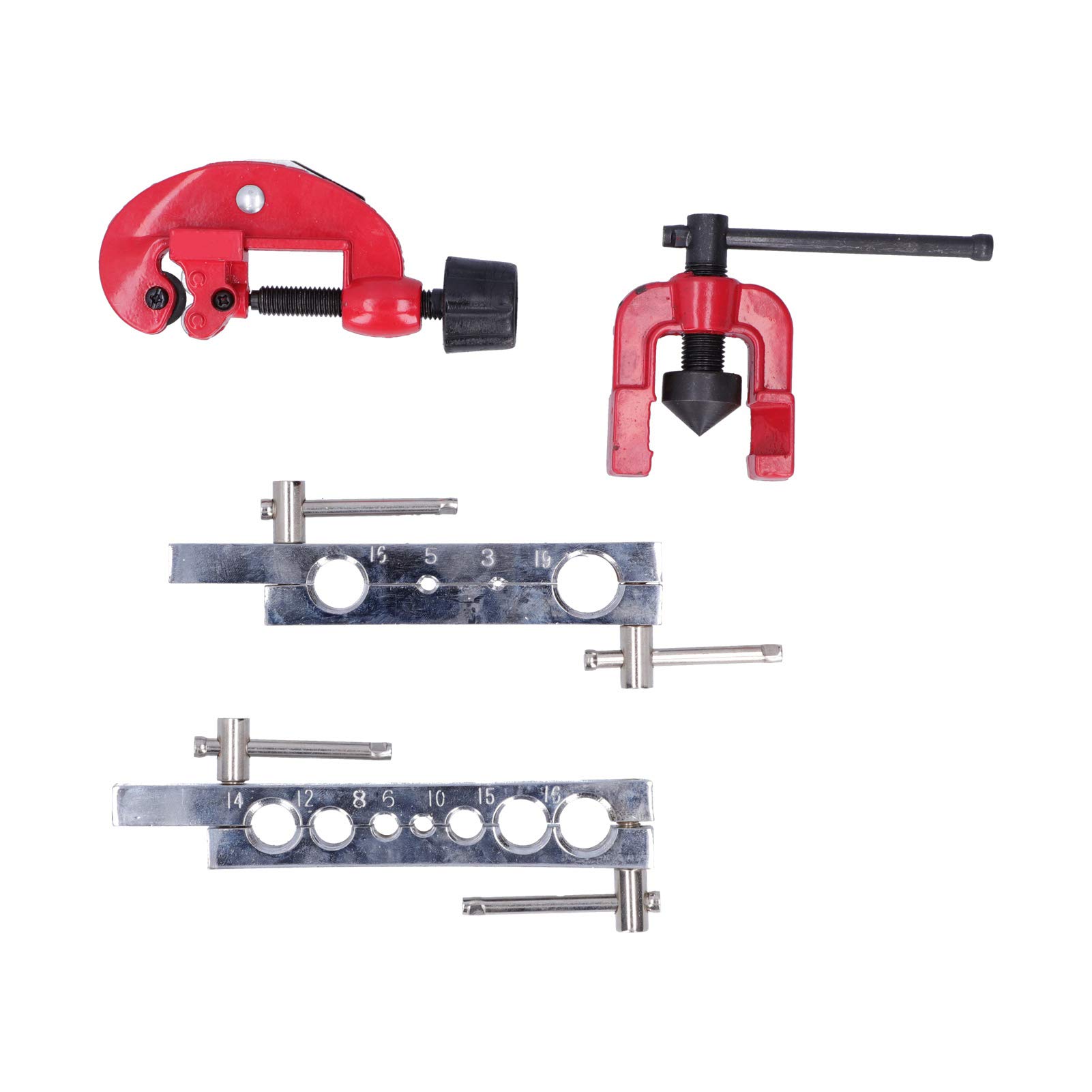 Fafeicy Professional Flaring Swaging Tool Kit for Copper & Aluminum Tubing Pipes (3-19mm) - HVAC, Plumbing & Automotive Pipe Expansion Tool - Perfect for Refrigeration, AC Repair & DIY Projects