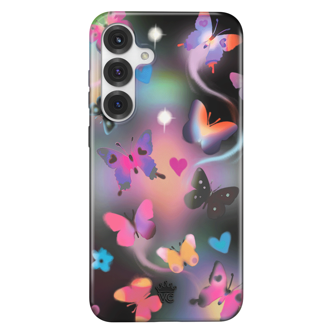 Aurora Butterfly Samsung Phone Case - Elegant Floral Design Protective Cover for Samsung Galaxy Series | Perfect for Daily Use, Travel & Gifting