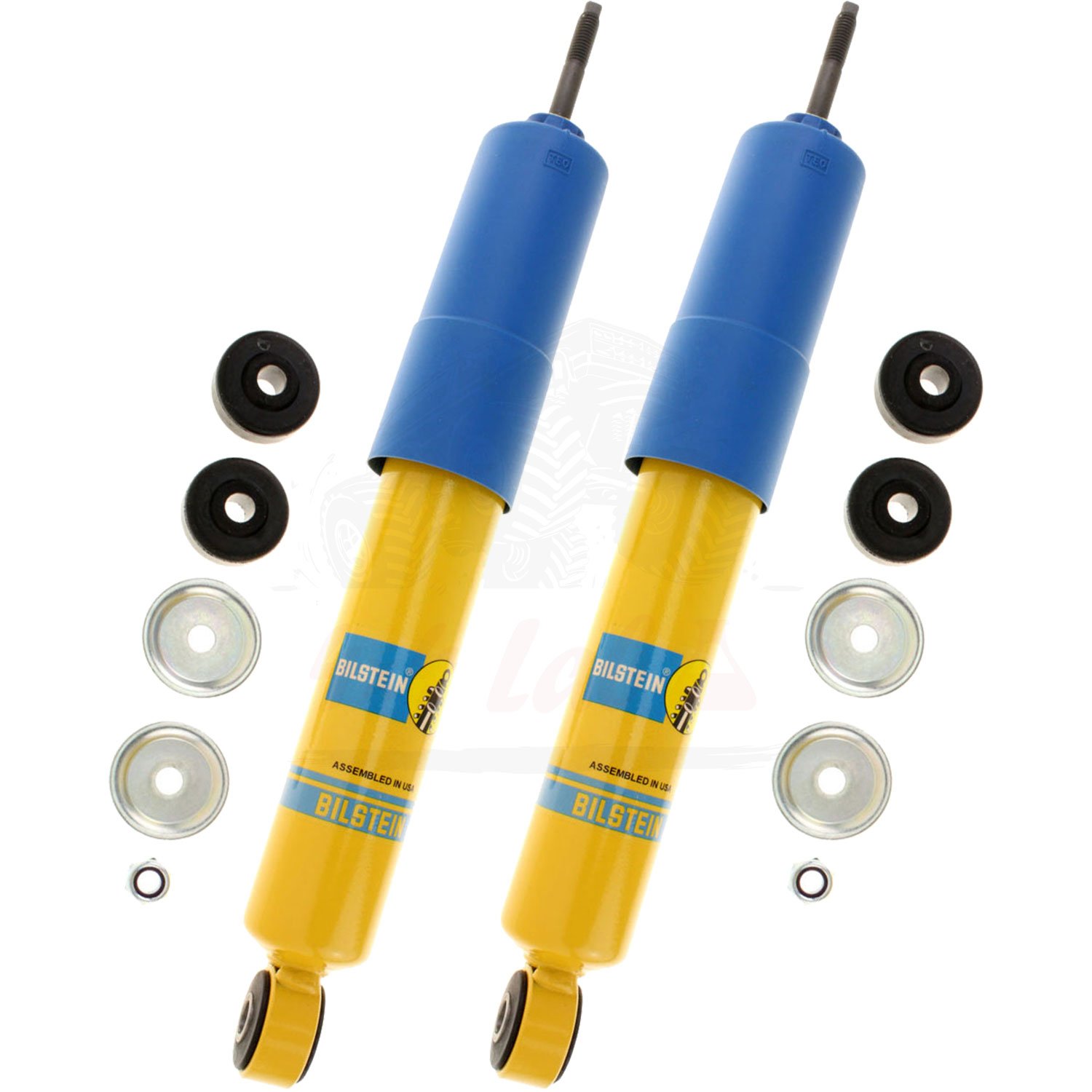 Bilstein B6 4600 Series 2 Front Shock Absorbers Kit for 2004 Chevy Colorado - Monotube Gas Charged Replacement Shocks (Part# 24-186162) - Improve Ride Comfort & Off-Road Performance