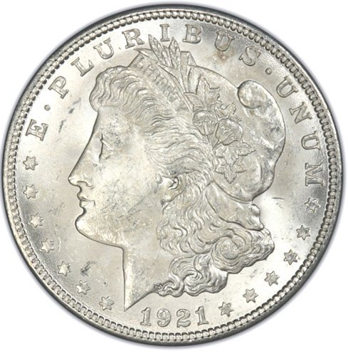 1921 Morgan Silver Dollar Coin - Gem BU Brilliant Uncirculated Condition | Rare Collectible Silver Dollar | Perfect for Coin Collectors & Investment Portfolios