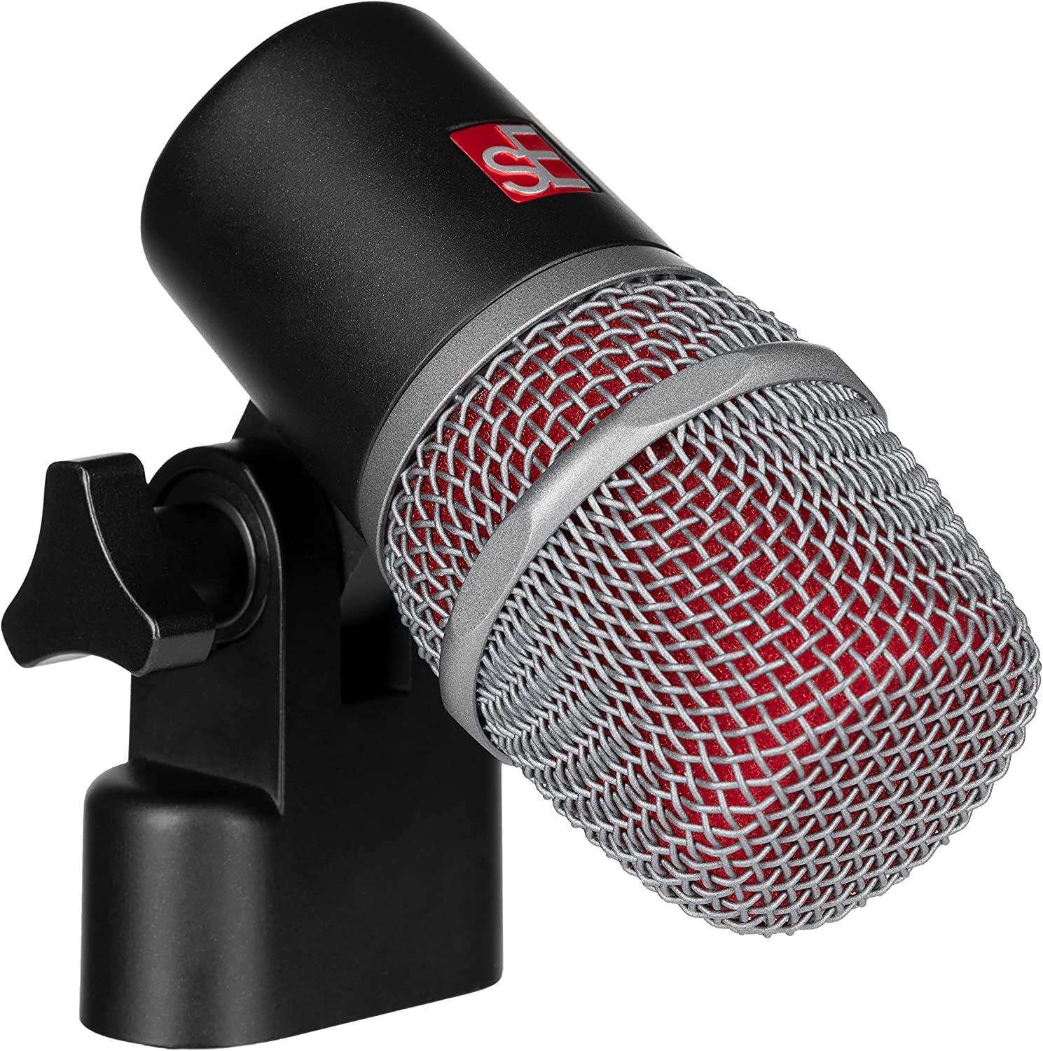 Briskdrop sE Electronics V Beat Snare Drum Microphone - Supercardioid Dynamic Mic Bundle with 2 XLR Cables & 10 Cable Ties (Gold) - Perfect for Live Performances, Studio Recording & Drum Kits