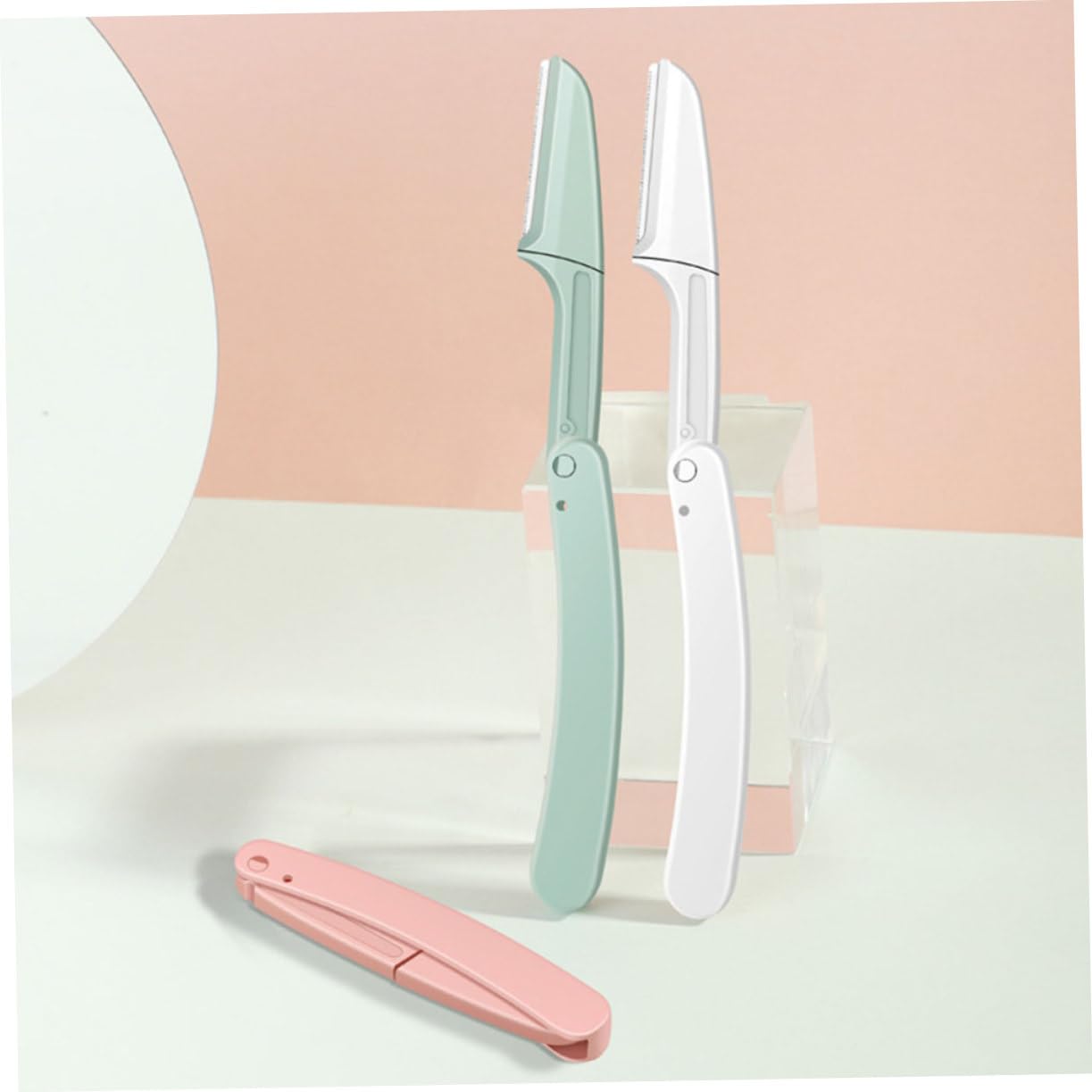 FOMIYES 12-Piece Eyebrow Trimmer & Waxing Kit - Foldable Eyebrow Plucker, Cuticle Razor, Hair Removal Spray, Tweezers & Scissors for Women | Perfect for Eyebrow Shaping, Facial Hair Removal & At-Home Grooming