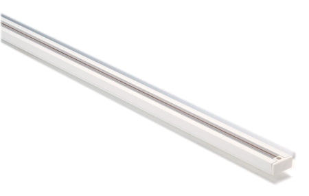 4 Ft. Track Rail Lighting System - One Circuit, Halo Design, White Finish - Perfect for Modern Kitchens, Dining Rooms & Retail Spaces