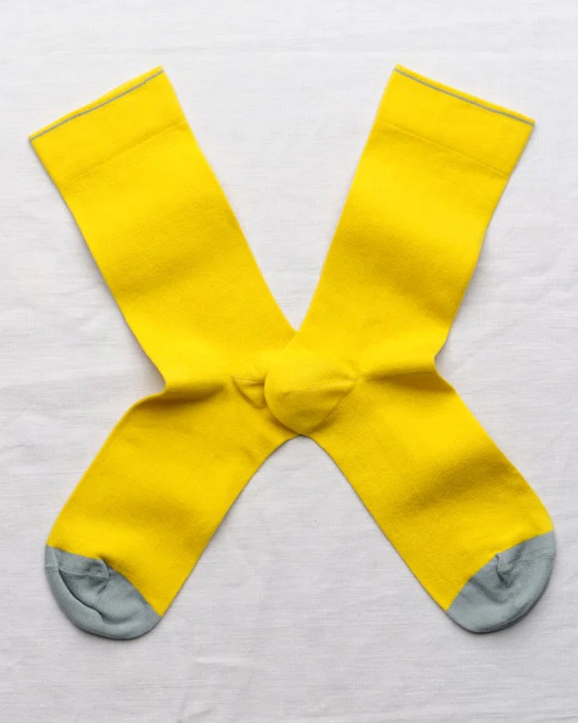 Bonne Maison Uni Sulfure Socks for Women & Men - Comfortable Cotton Casual Socks for Everyday Wear, Work, and Home