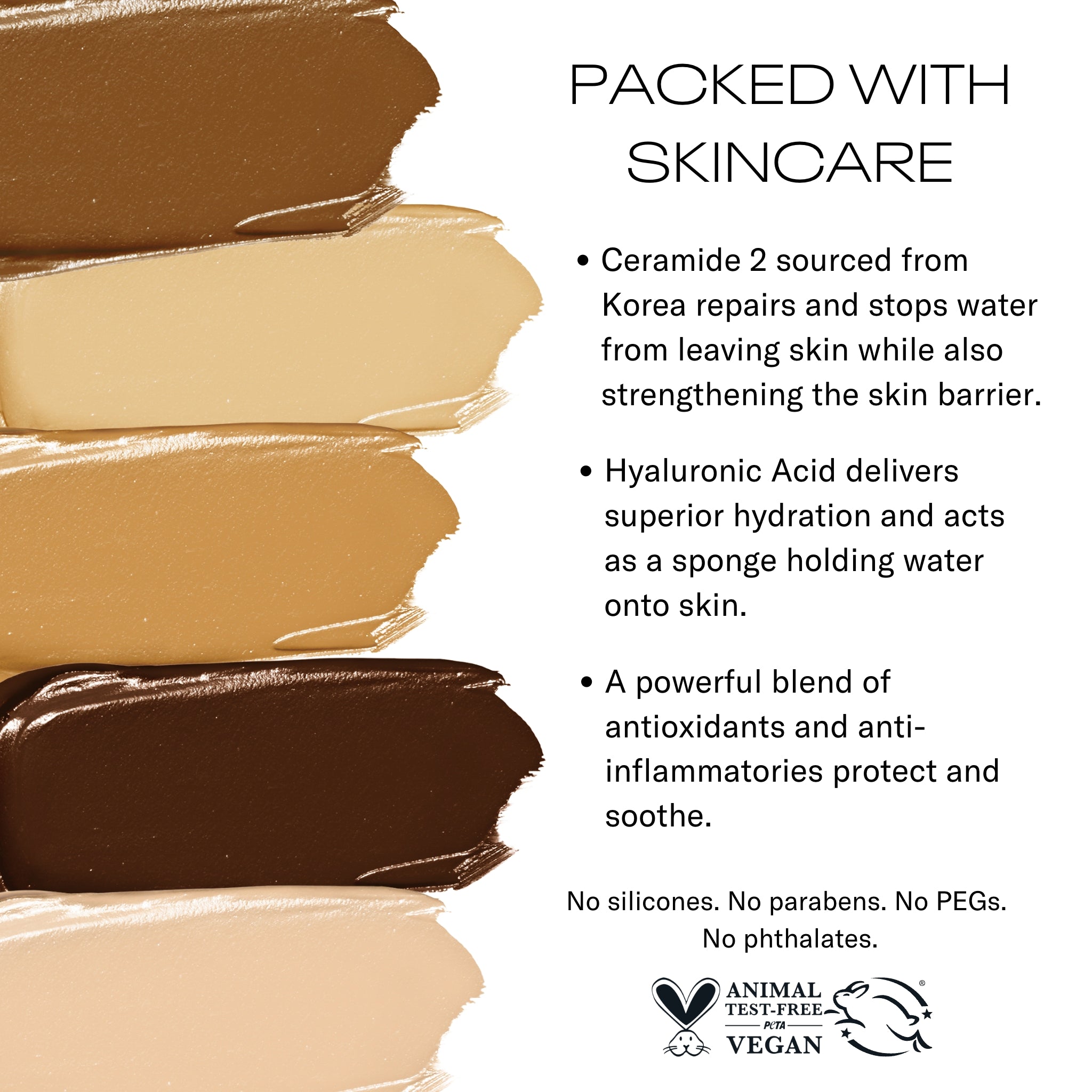 Ceramide Cream Foundation - Hydrating & Smoothing Full Coverage Makeup for Dry Skin | Perfect for Daily Wear & Special Occasions