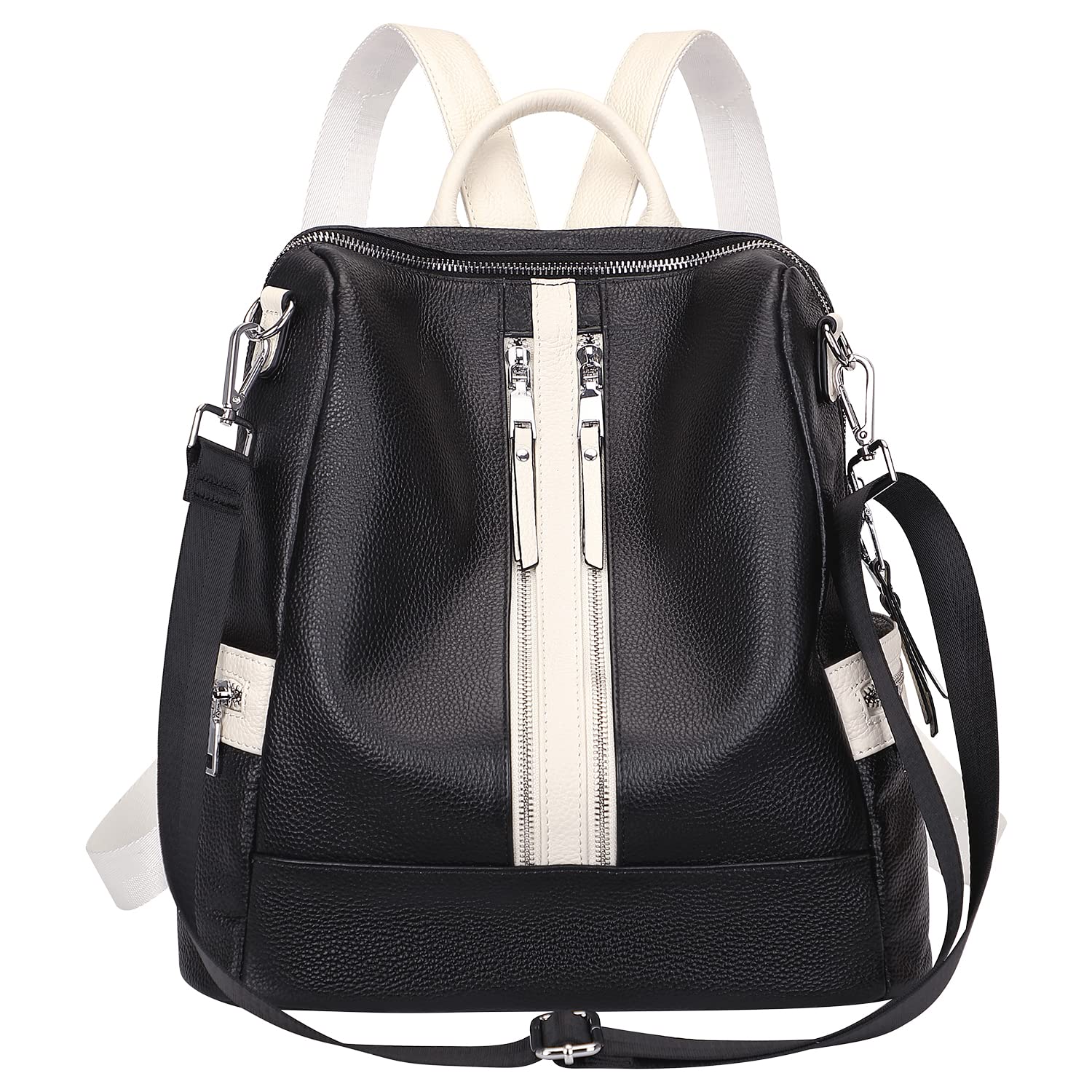 ALTOSY Genuine Leather Backpack for Women - Convertible Shoulder Bag & Crossbody Purse with Laptop Compartment | Perfect for Work, Travel & College