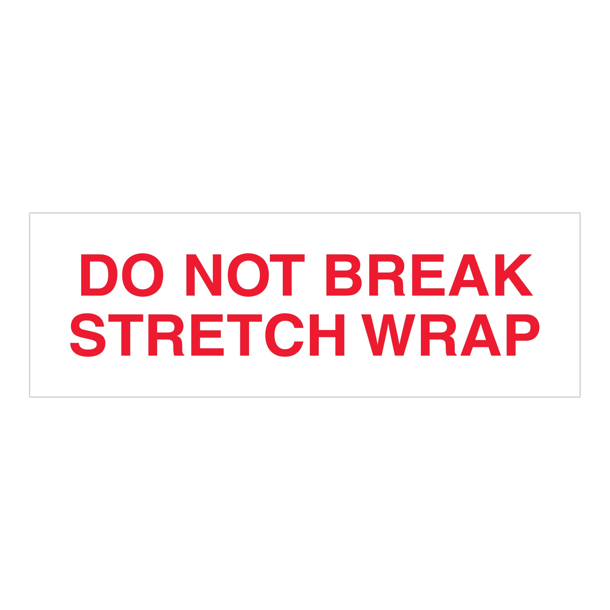 Tape Logic 2 Inch x 55 Yards Pre-Printed Packing Tape - 'Do Not Break Stretch Wrap' - 2.2 Mil Thick Red/White - 18 Pack for Secure Shipping, Moving & Packaging | Ideal for Home, Office & Warehouse Use