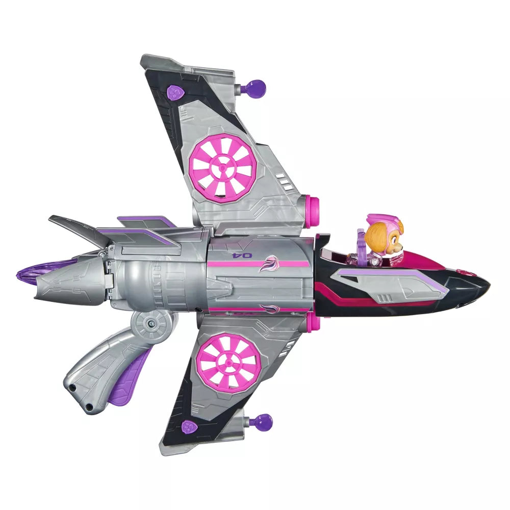 PAW PATROL The Mighty Movie Skye Feature Jet - Official Kids Toy Airplane with Lights & Sounds - Perfect for Birthday Gifts & Adventure Playtime