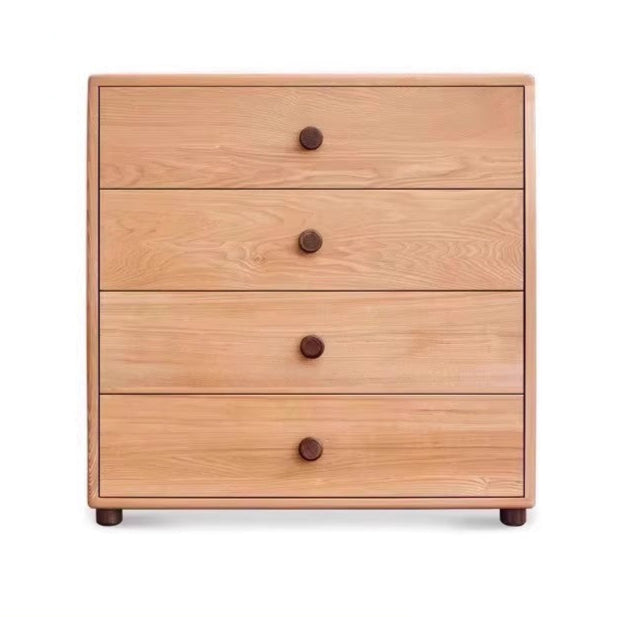 Solid Oak Wood Modern Nordic Kids Storage Cabinet - Multifunctional Organizer for Toys, Books & Clothes | Perfect for Nursery, Playroom & Bedroom Organization