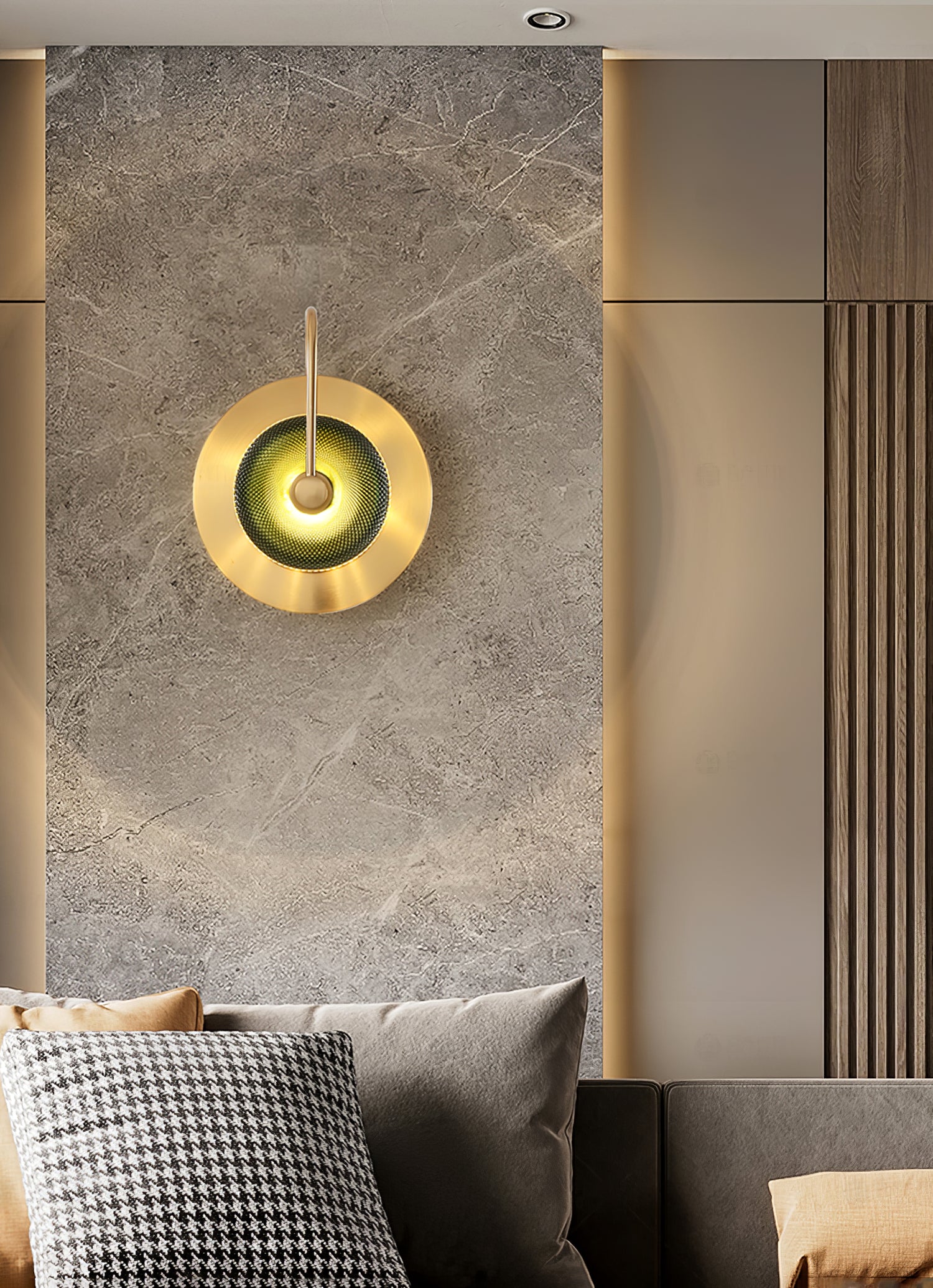 Crystal Wall Sconce Light Fixture - Elegant Glass Sconce for Bedroom, Living Room, Hallway - Perfect for Home Decor and Ambient Lighting