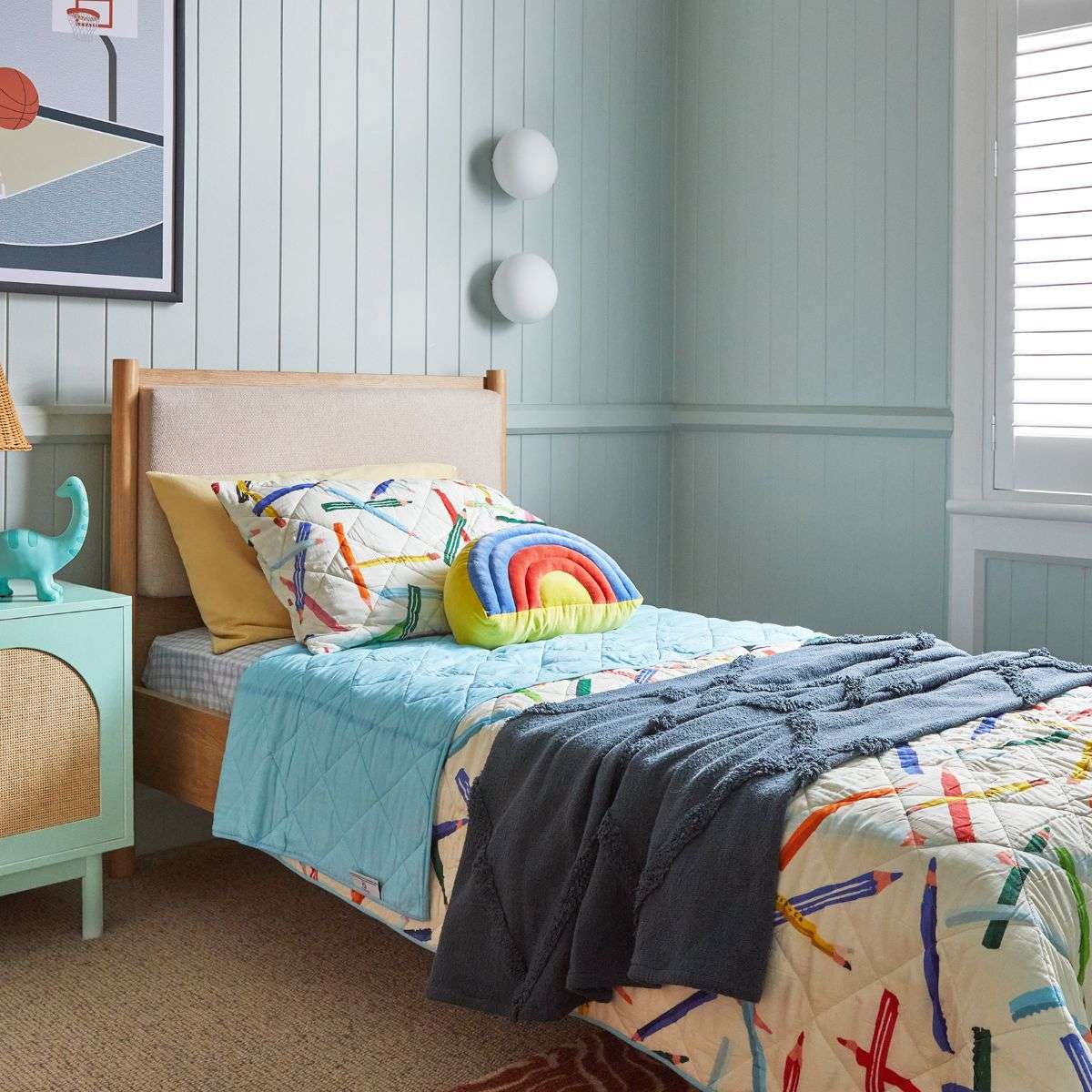 Blair Bed Single - Comfortable & Portable Folding Guest Bed for Home, Travel & Camping - Perfect for Sleepovers, Small Spaces & Outdoor Adventures