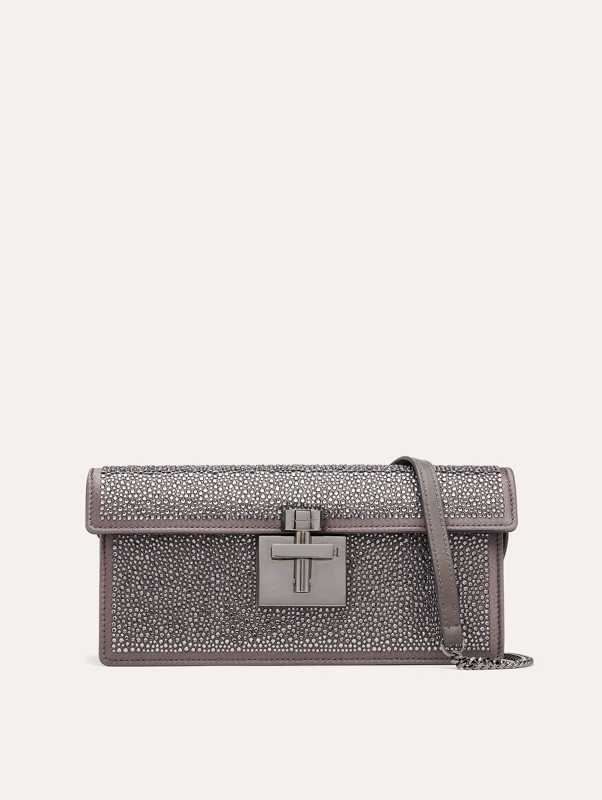 Sparkling Crystal Pavé Alibi Clutch - Elegant Evening Bag for Women | Perfect for Weddings, Parties & Special Occasions
