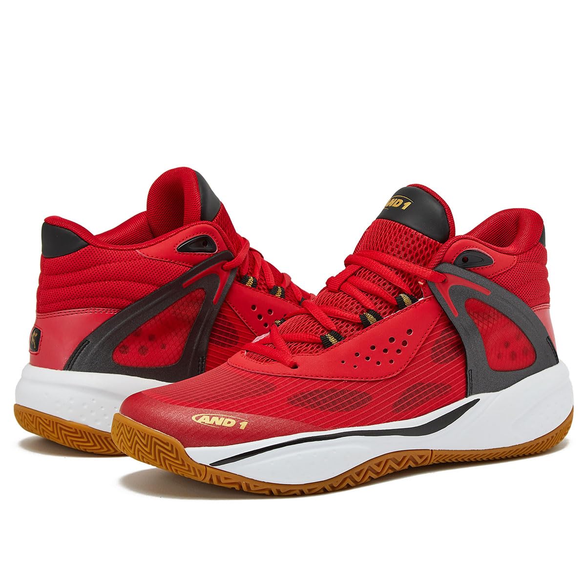 AND1 Turnaround Men's Basketball Shoes - Indoor/Outdoor Court & Street Sneakers for Sports & Casual Wear
