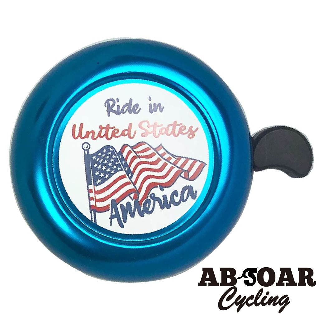 Premium Bike Bells for Adults & Kids - Durable Bicycle Bell for Mountain, City, Road Bikes & Beach Cruisers (Black/Blue/Red/Gold/Silver/Purple) - Perfect for Commuting, Family Rides & Outdoor Adventures in USA (Texas, New York, California)