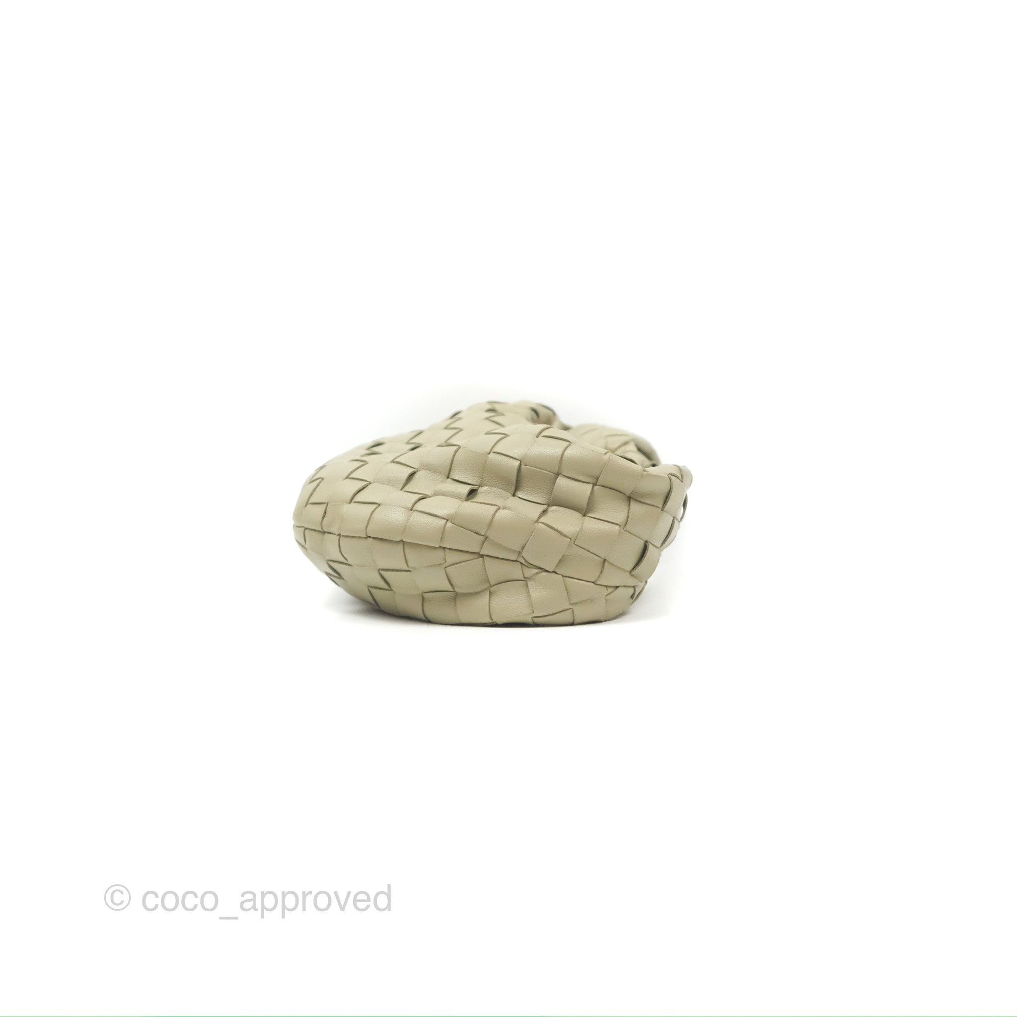 Bottega Veneta Mini Jodie Bag in Travertine - Intrecciato Lambskin Leather Crossbody Purse for Women | Perfect for Everyday Use, Date Night & Special Occasions