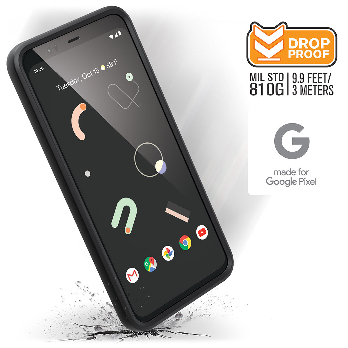 Google Pixel 4 XL Shockproof Case - Durable Impact Protection Cover for Google Pixel 4 XL - Perfect for Outdoor Activities, Sports & Daily Use