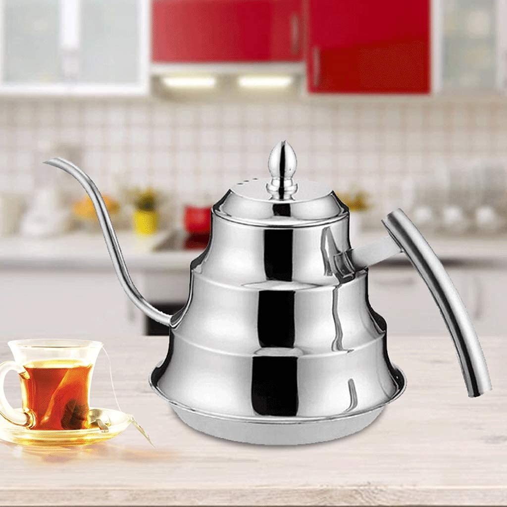 Premium Stainless Steel Tea Pot with Removable Infuser - Perfect for Loose Leaf Tea & Tea Bags | Dishwasher Safe & Heat Resistant | Ideal for Home, Office & Gift Giving