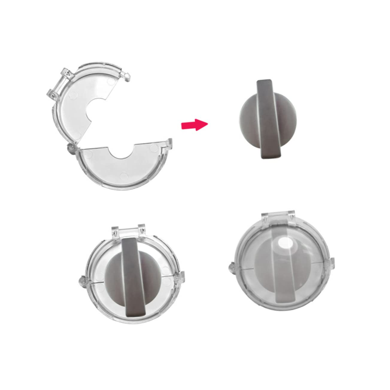 Childproof Stove Knob Covers - Universal Safety Guard for Oven Knobs | Baby Proofing Kitchen Safety | Prevent Accidental Gas Stove Ignition | Perfect for Homes with Toddlers & Young Children