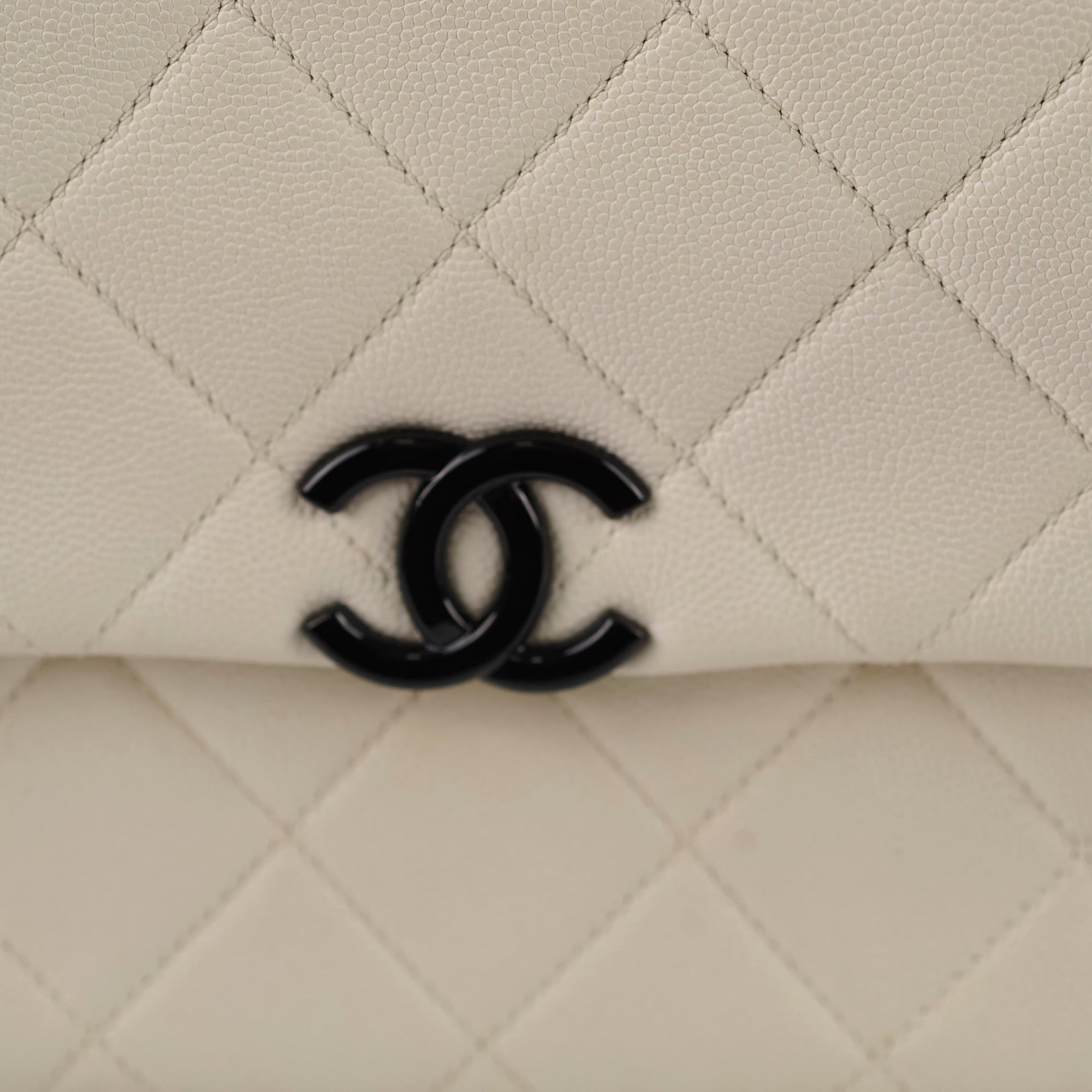 Chanel Caviar Leather Everything Flap Bag White 31 Series - Luxury Handbag for Women, Perfect for Parties, Weddings & Everyday Elegance
