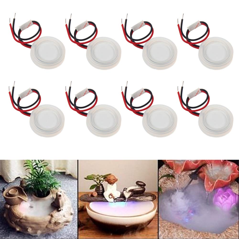 2 Pcs 20mm Ultrasonic Mist Maker Fogger Atomizer Transducer Ceramic Humidifier Accessory for Home Spa, Aromatherapy Diffuser, and Indoor Plant Humidification