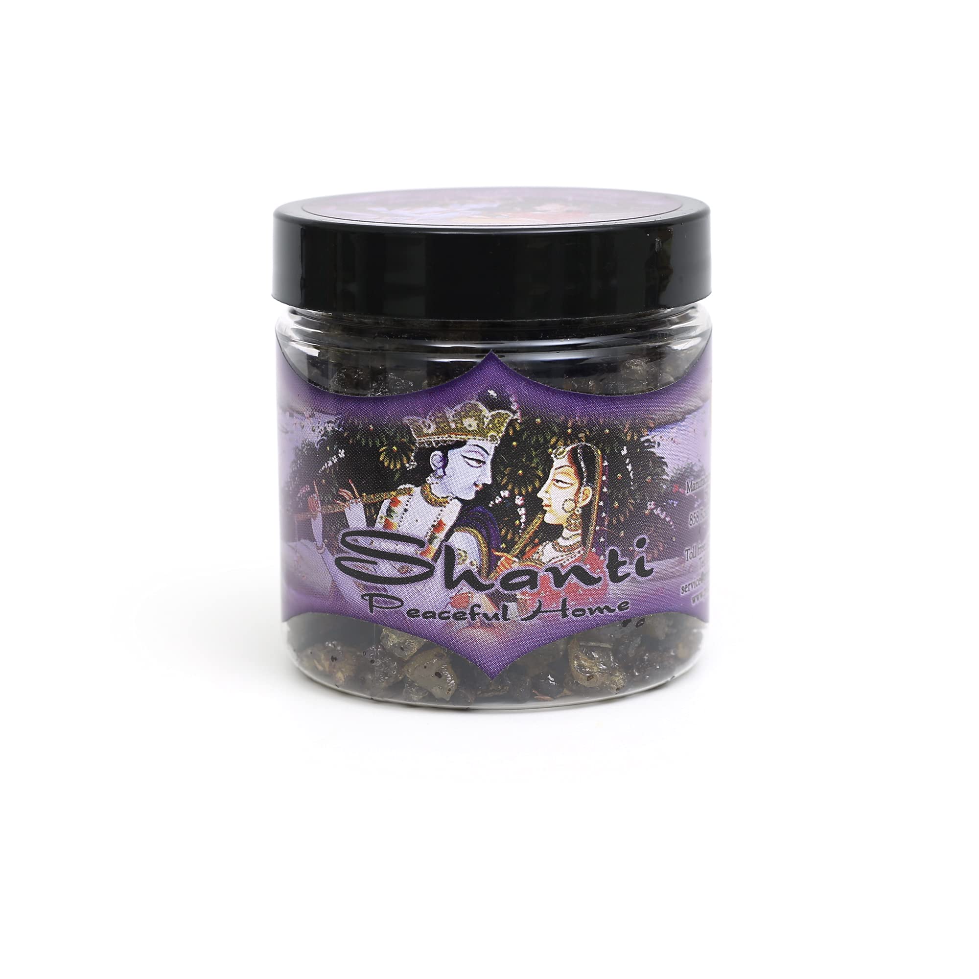 Shanti - Peaceful Home Scented Resin Incense by Prabhuji's Gifts - Premium Aromatherapy for Meditation, Yoga & Relaxation at Home