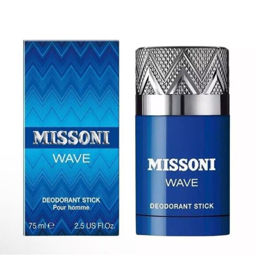 Missoni Wave Deo Stick 75ml for Men - Long-Lasting Fragrance Deodorant Stick | Fresh Scent for Daily Use, Work & Special Occasions