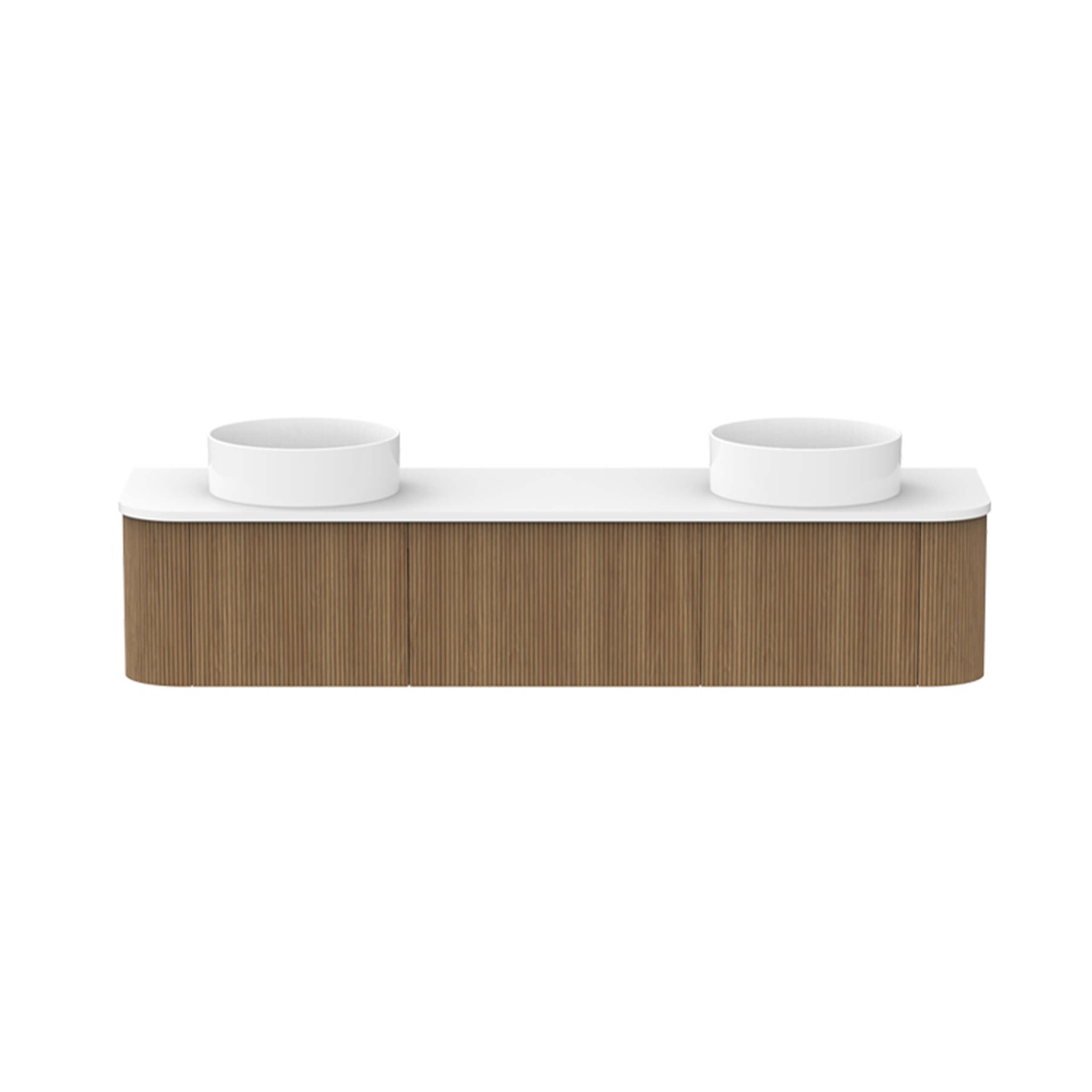 Premium ADP Waverley Wall-Mounted Bathroom Vanity - Solid Surface Cherry Pie Finish for Modern Homes, Perfect for Small Bathrooms & Powder Rooms
