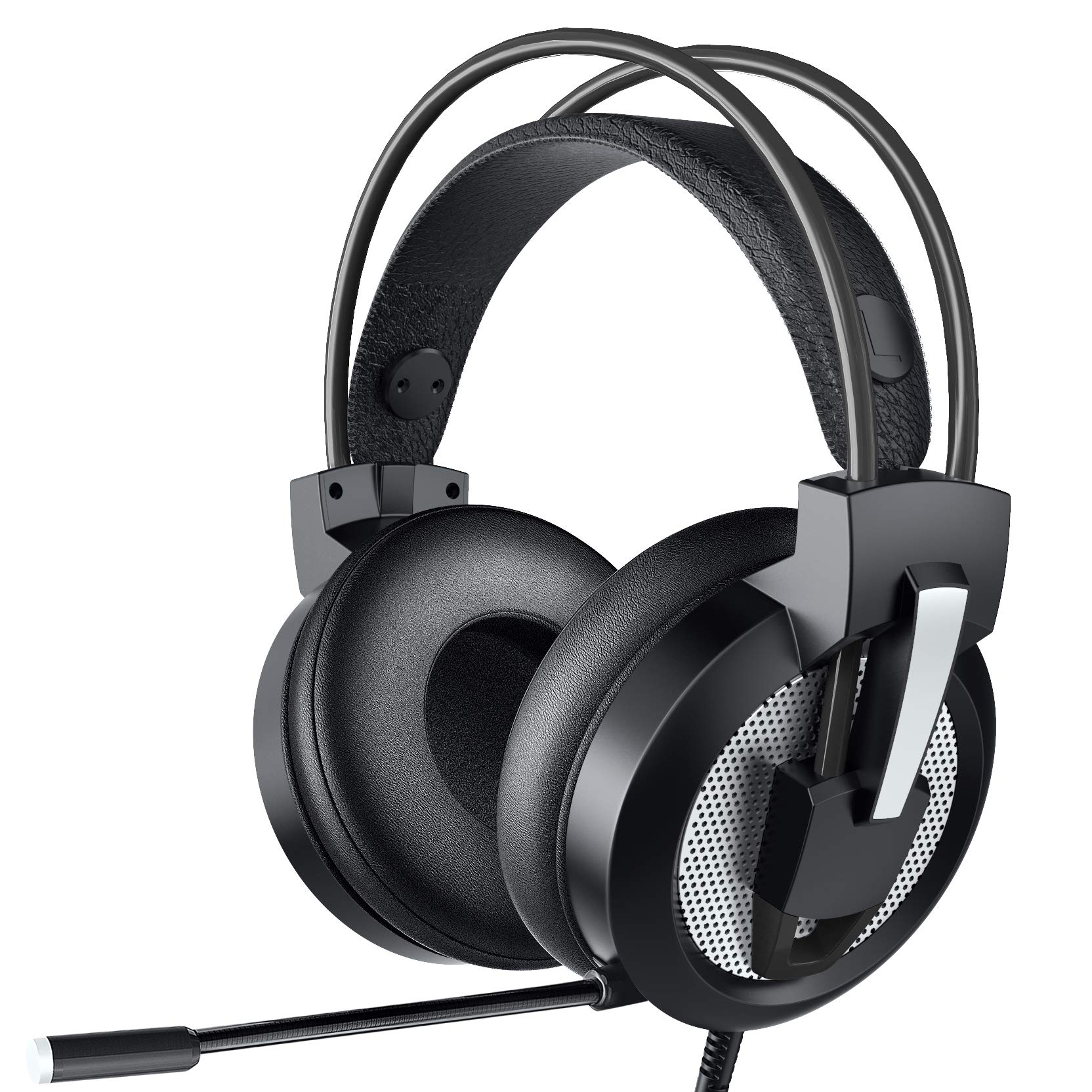 Zentouch Gaming Headset with 7.1 Surround Sound & Noise Cancelling Mic - Over Ear Headphones for Xbox One, PS4, PC, Nintendo Switch, Laptop & Mobile Devices - Perfect for Competitive Gaming & Online Chat