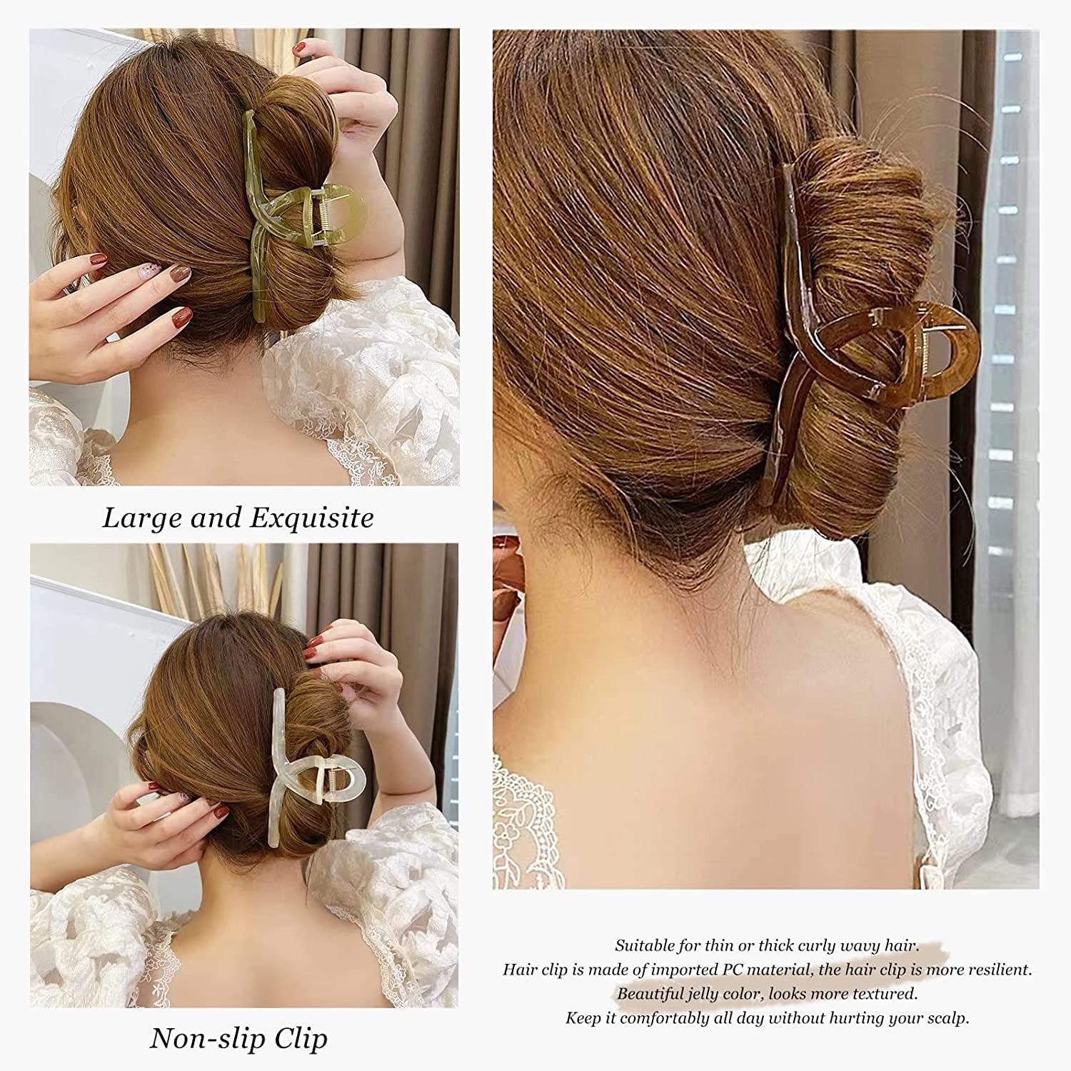 APPSAMBR Large Butterfly Hair Clips for Women - 4.1